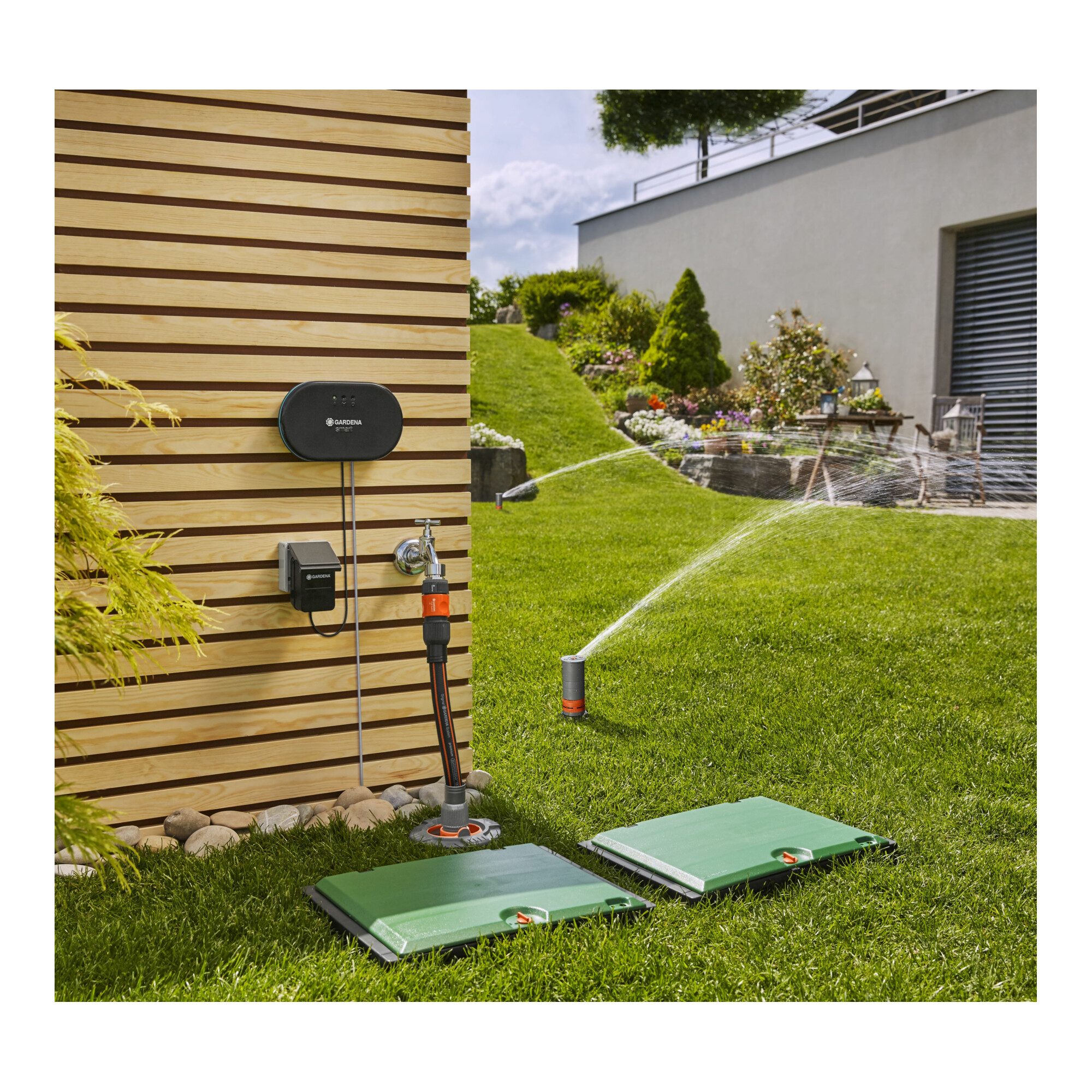 GARDENA Gartenschlauch GARDENA Profi-System Anschluss-Satz (für Pipeline und Sprinklersystem)