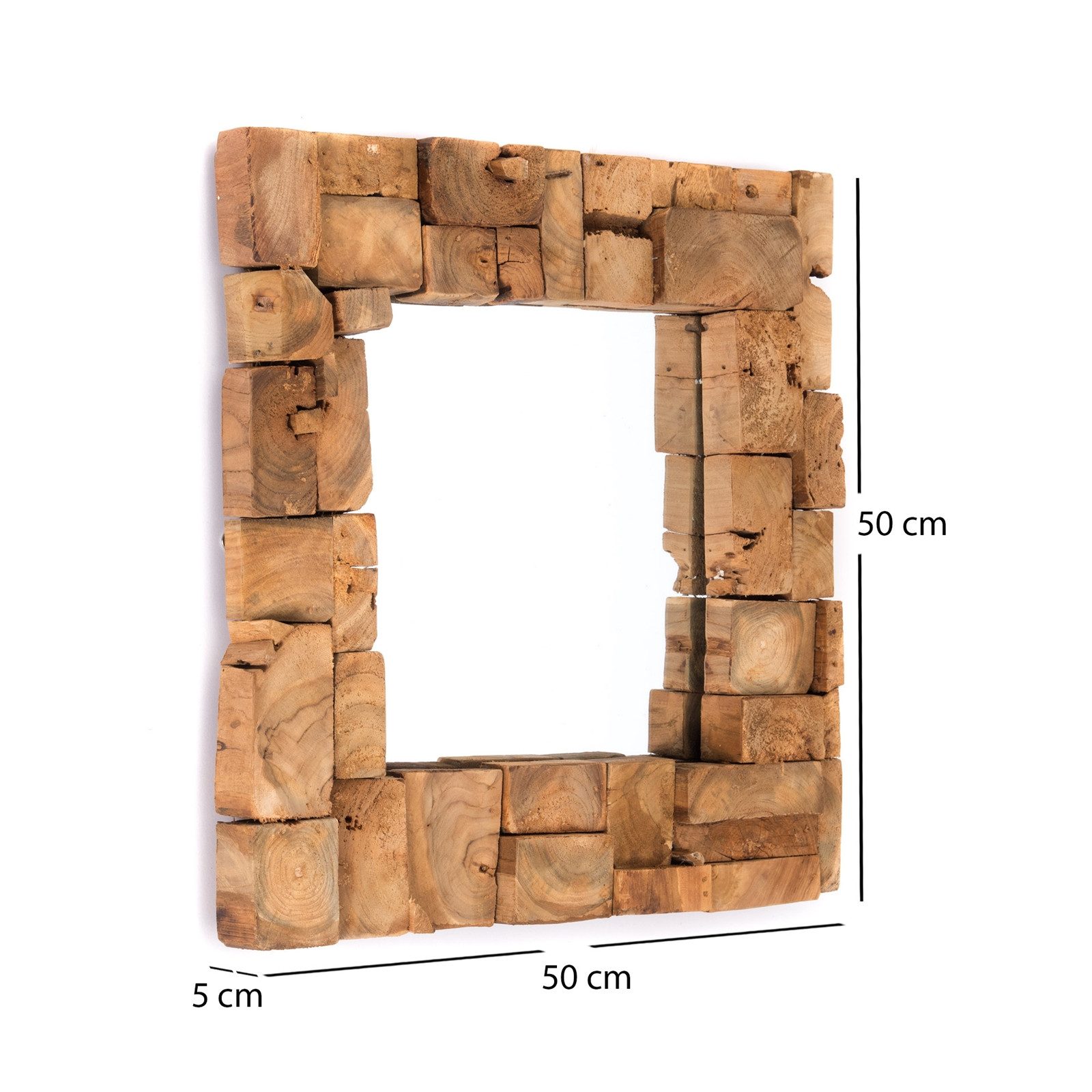 CREEDWOOD Wandspiegel MOSAIK WAND SPIEGEL, 50x50cm, günstig online kaufen