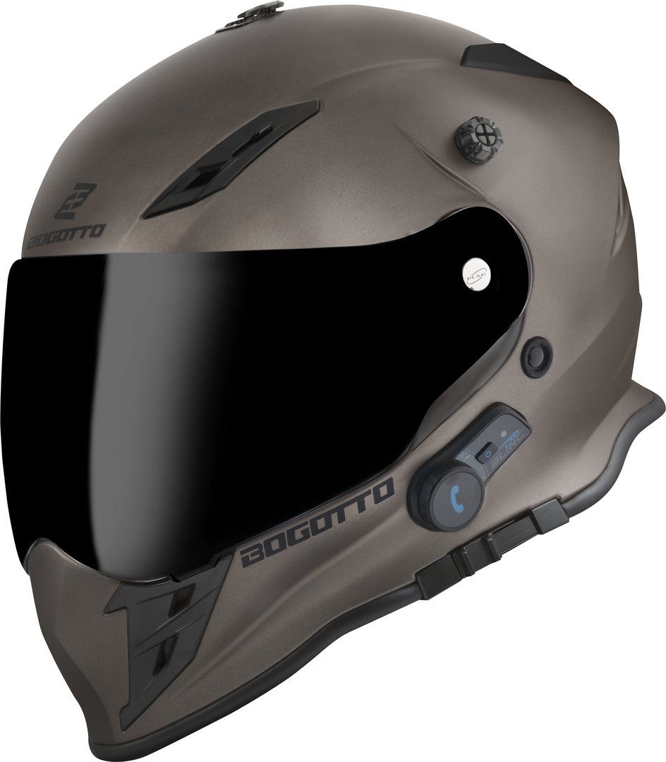 Bogotto Motocrosshelm H331 BT Bluetooth Enduro Helm, integriertes Kommunikationssystem,geeignet für Brillenträger,vorb