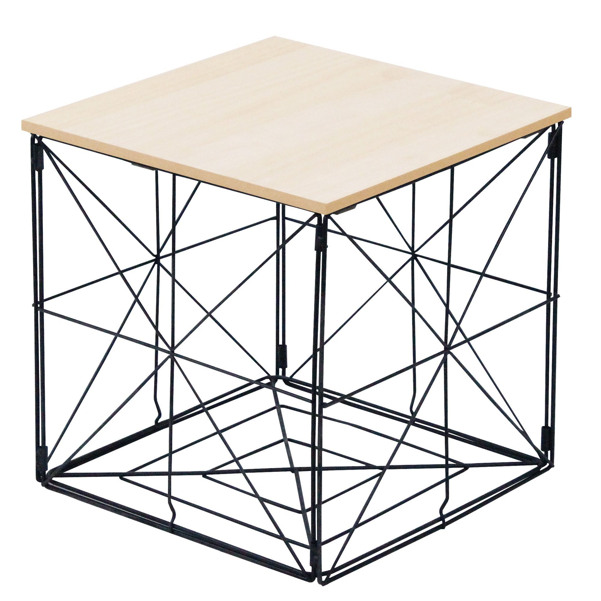 CEPEWA Beistelltisch Tischkorb Beistelltisch faltbar 31x31x31 cm