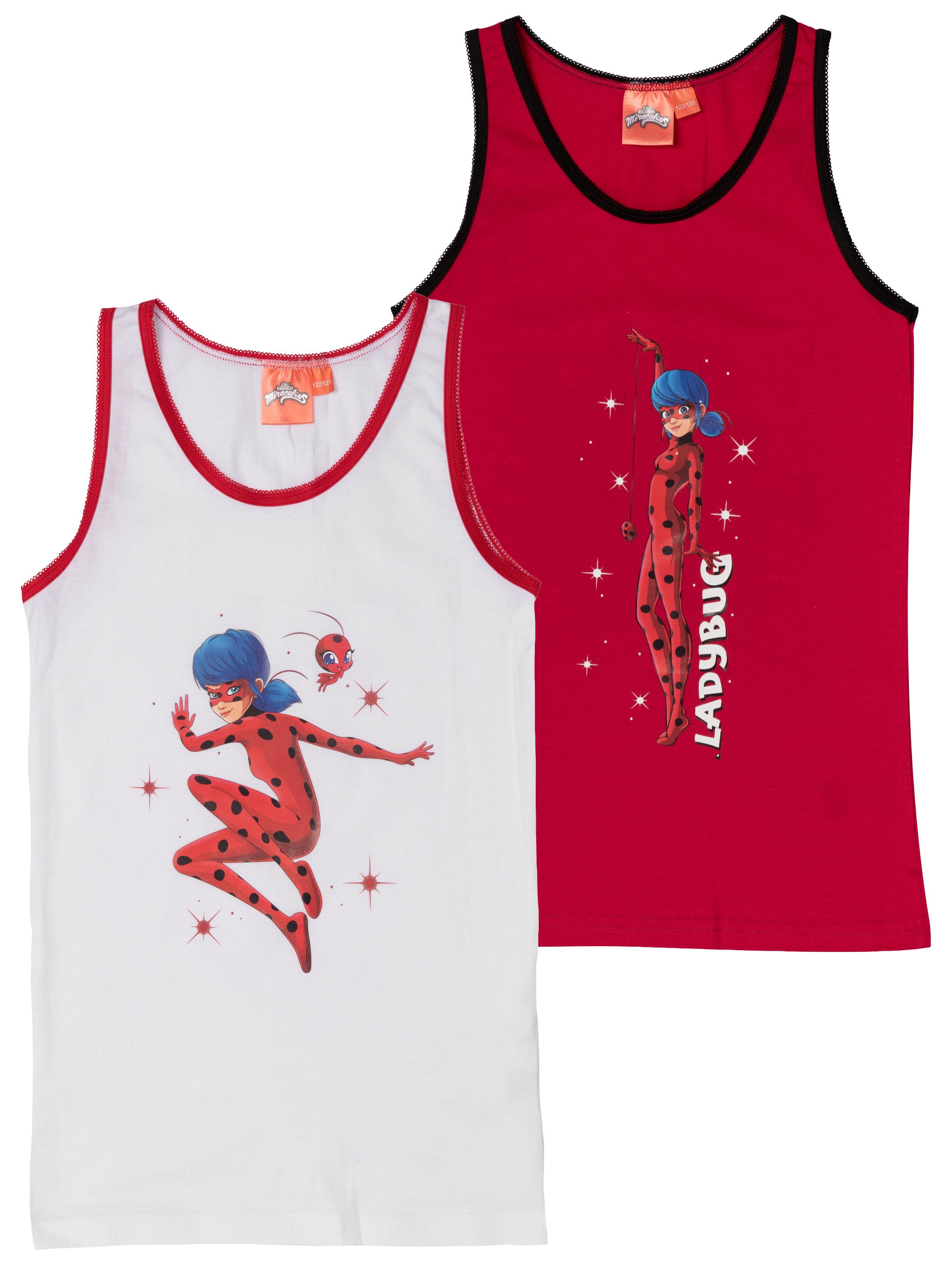United Labels® Unterhemd Miraculous - Ladybug & Tikki, 2er-Pack