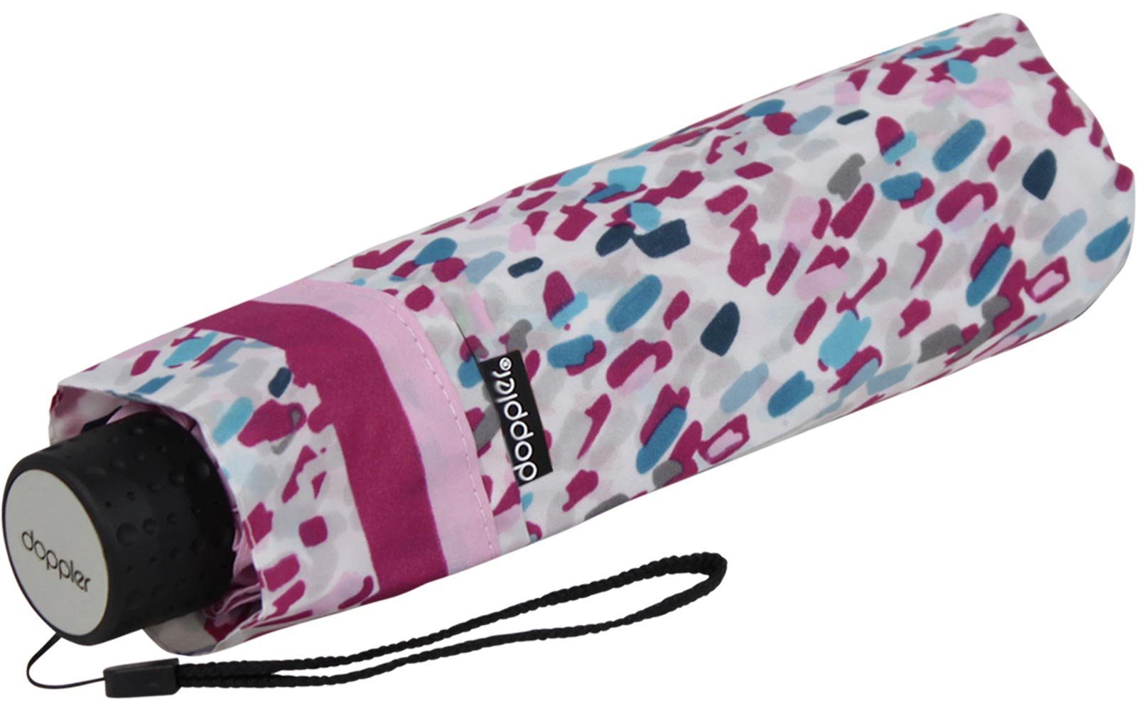Havanna und passt Taschenregenschirm Tasche besonders pink jede leichter in Super-Mini Sprinkle, - doppler® Damen Schirm, kleiner