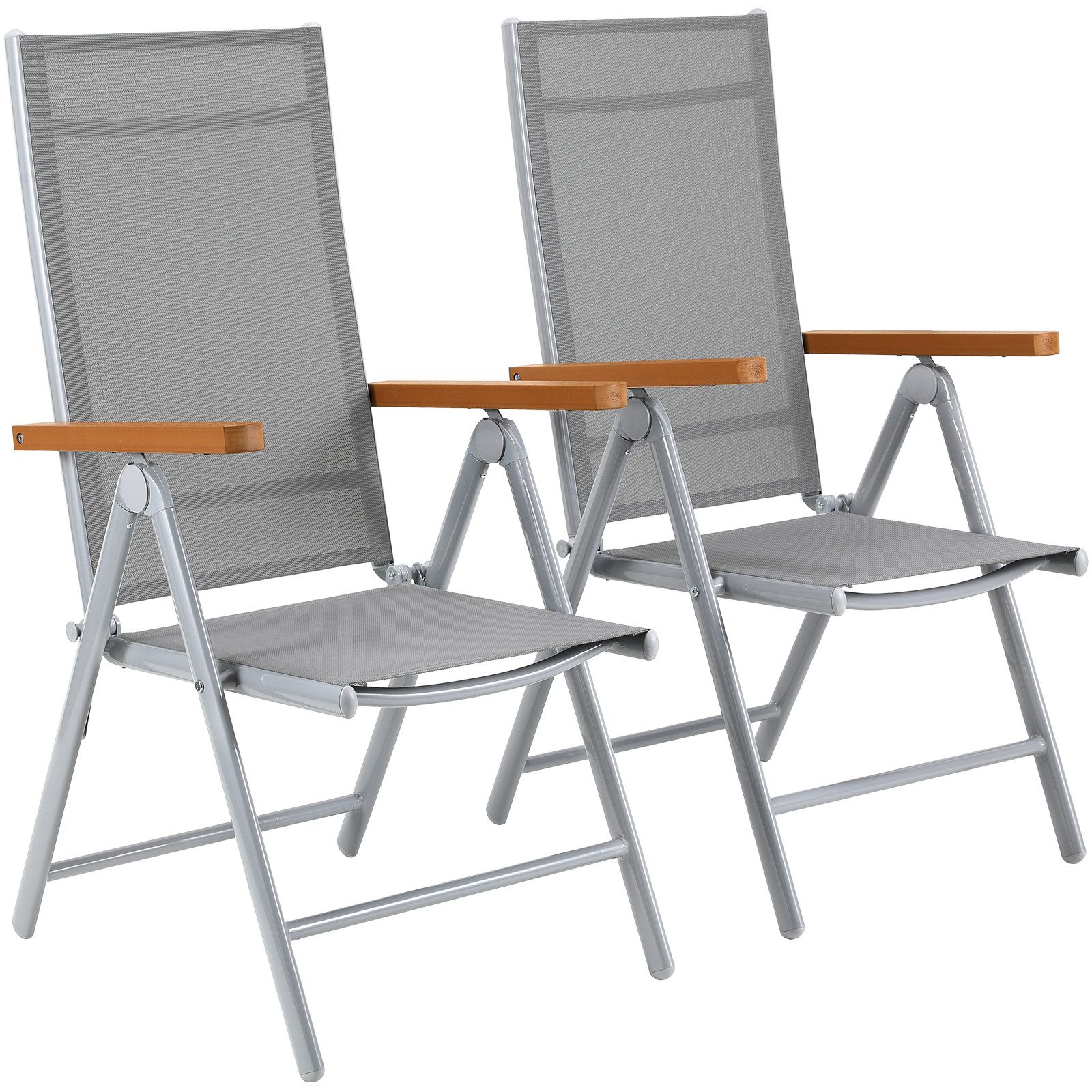 TLGREEN Gartenstuhl Hochlehner, 2/4er Set Balkonstuhl,Klappstuhl,Campingstü günstig online kaufen