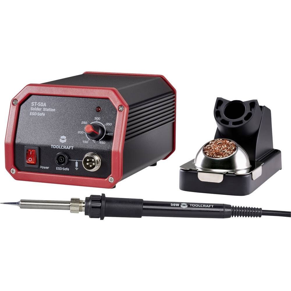 TOOLCRAFT Lötkolben Analoge Lötstation 80 W 1561692, inkl. Lötspitze