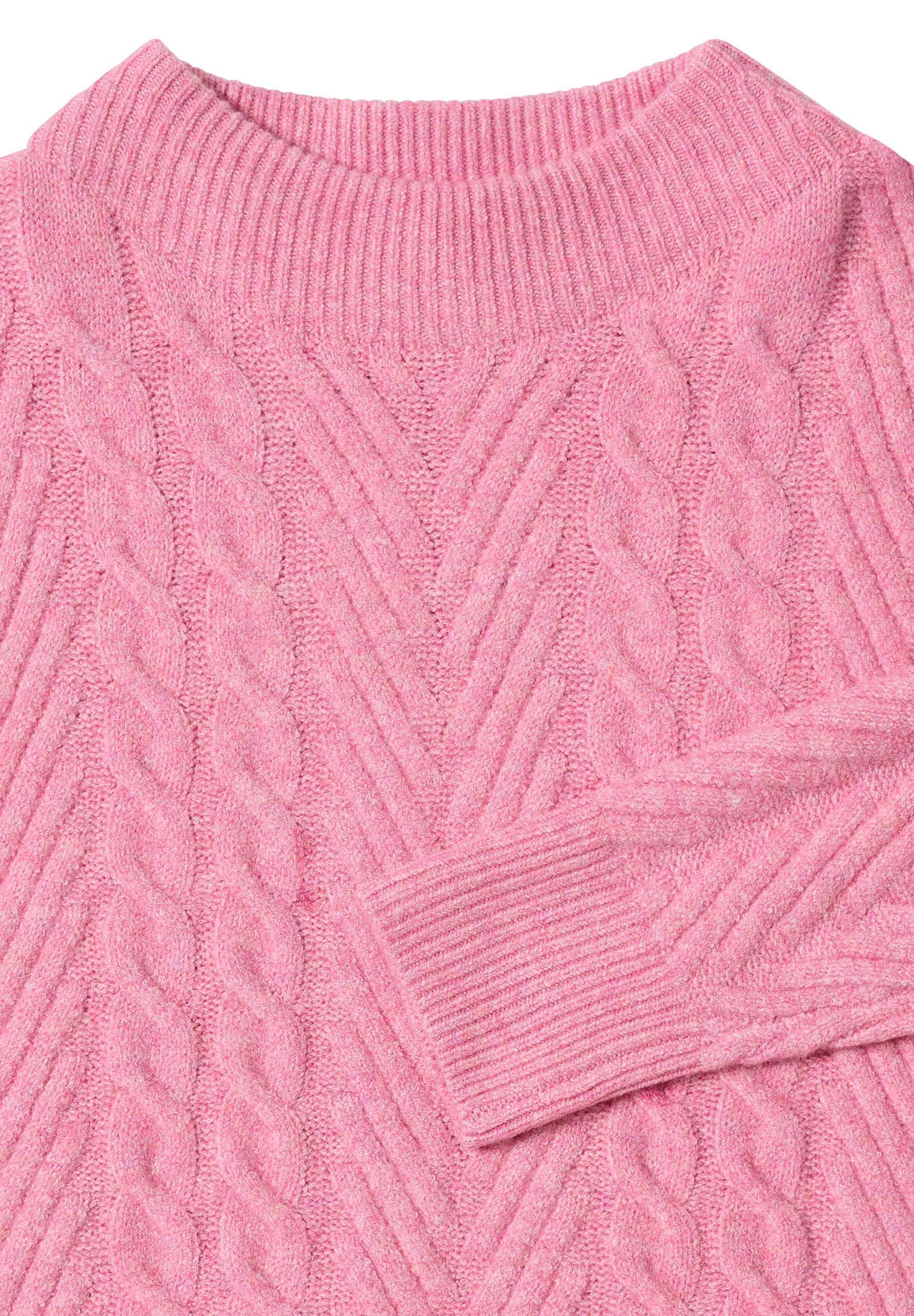 CECIL Strickpullover mit Turtle Neck, Zopfmuster