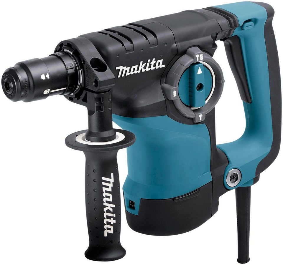 Makita Kombihammer HR2811FT, max. 1100 U/min, Mit zusätzlicher  Vibrationsdämpfung durch Feder gelagerten Handgrif