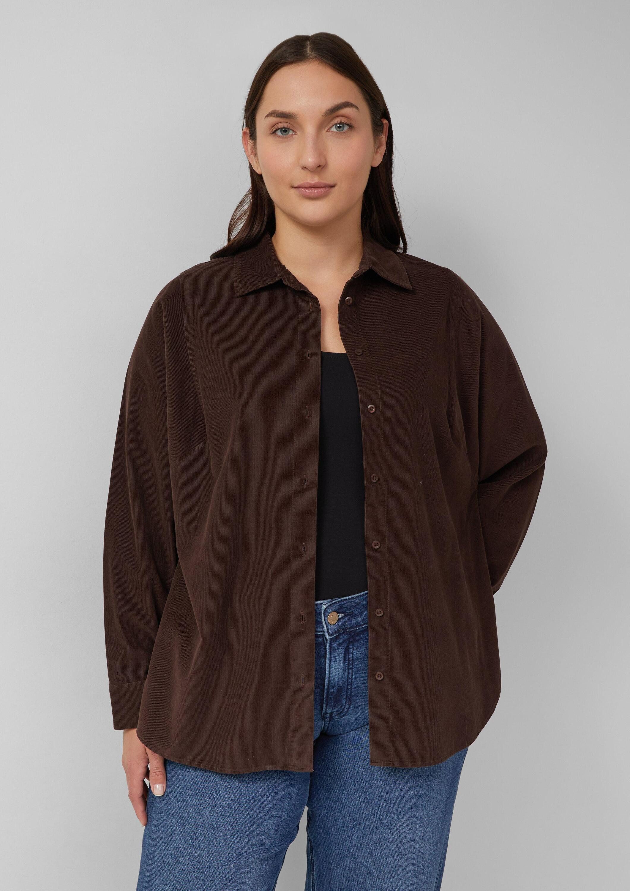 s.Oliver Langarmbluse Bluse Feincordbluse mit Hemdkragen günstig online kaufen