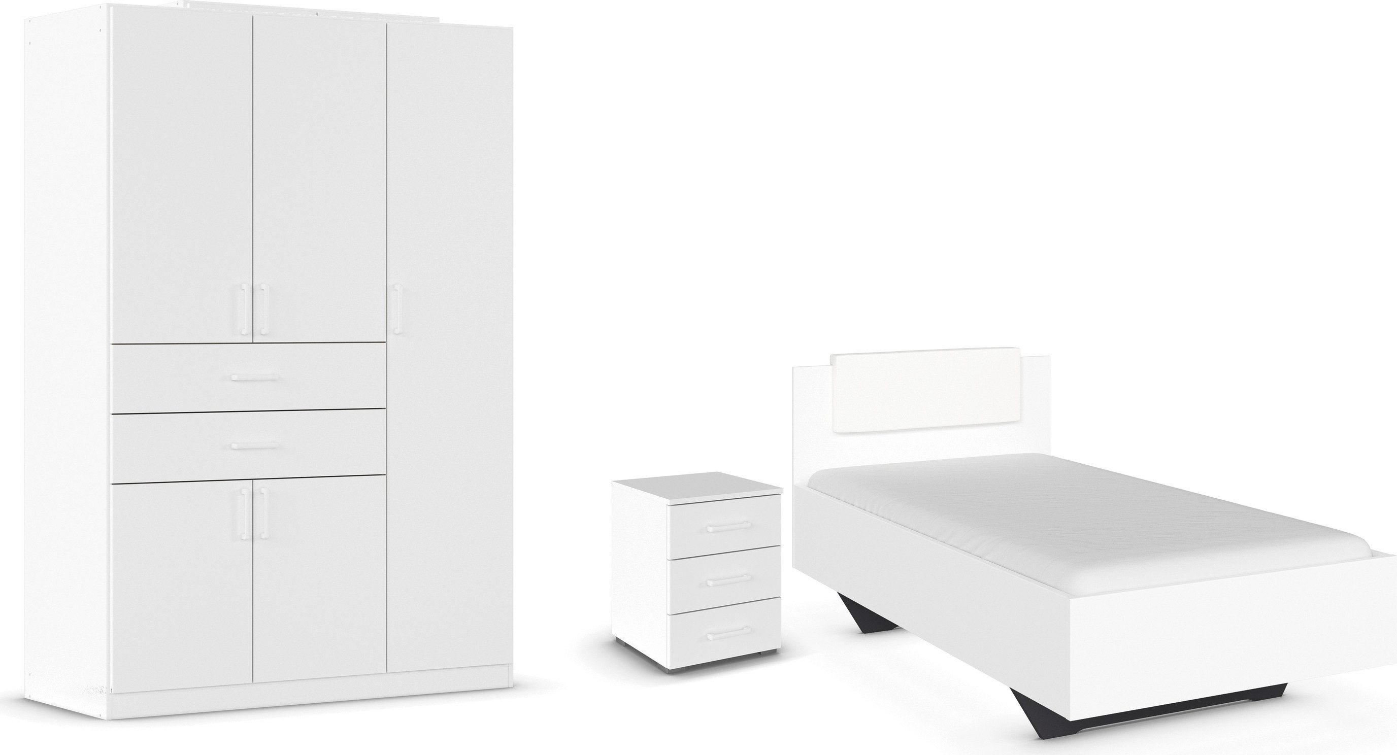 Schlafzimmer-Set Komplettzimmer Komplettschlafzimmer Schlafzimmer-Set (3-St) MAIKA