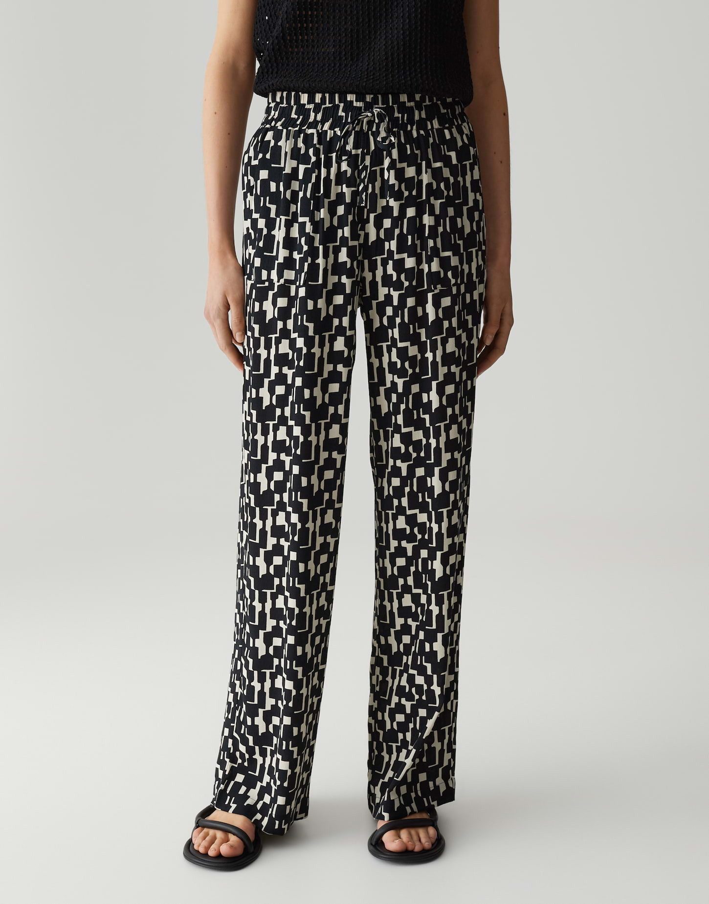 OPUS PANTS Stoffhose MALOTTA MOSAIC mit Komfortbund