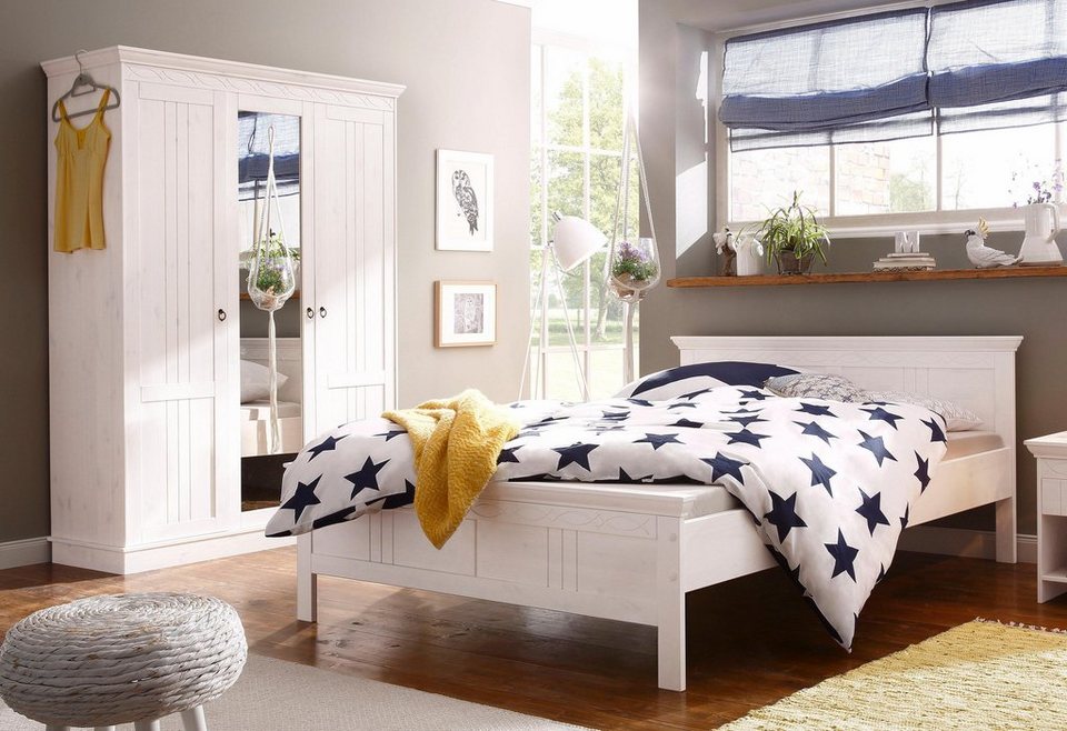 Home affaire Schlafzimmer-Set »Indra«, bestehend aus 140er Bett und 3-türigem Schrank online kaufen | OTTO Home affaire Schlafzimmer-Set »Indra«, bestehend aus 140er Bett und 3-türigem Schrank online kaufen | OTTO