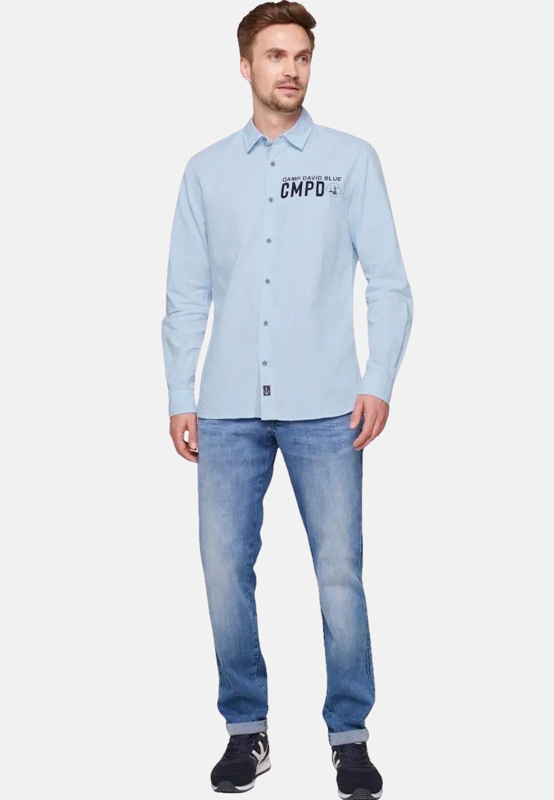 CAMP DAVID Langarmhemd Hemd CRUISE NORTH Langarmhemd (1-tlg) günstig online kaufen