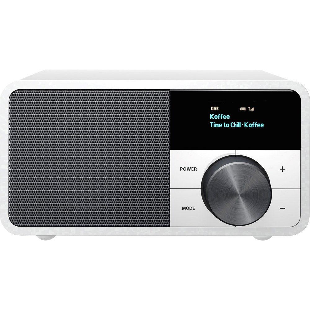Bluetooth® Mini AUX, Radio Tischradio Genuine Silb Sangean DDR-7 DAB+, Sangean UKW