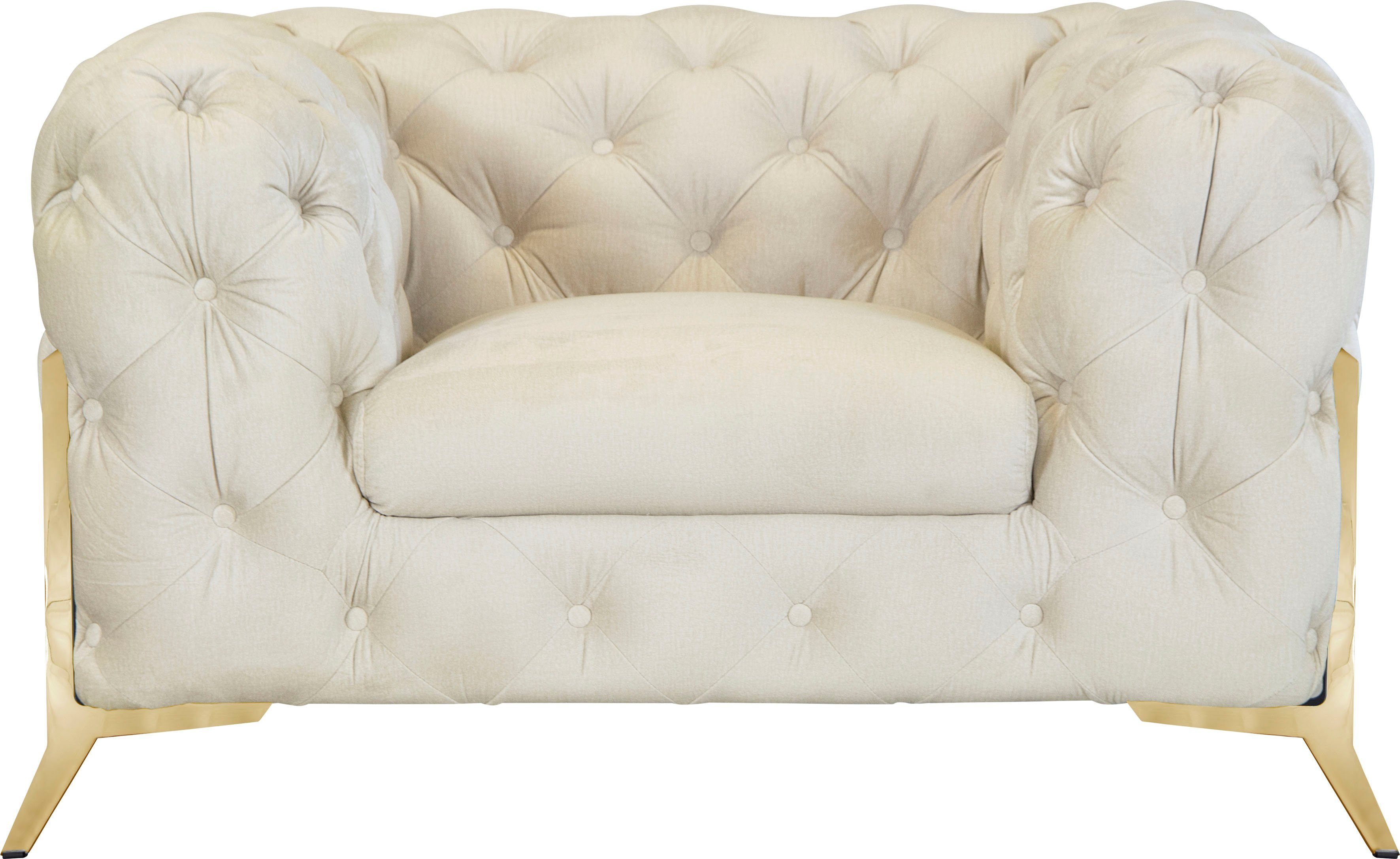 Home affaire Chesterfield-Sessel Amaury Sessel, aufwändige Knopfheftung, moderne Chesterfield Optik, Fußfarbe wählbar