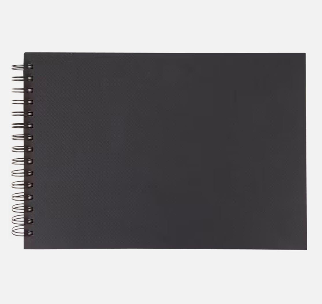 Spectrum Notizbuch 2 Stück Skizzenbuch Sketchbook Notizbuch A4 schwarz 50 Blatt – Bild 5 von 5