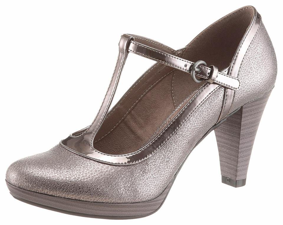 bugatti »Isabella« T-Strap Pumps im schimmernden Look bugatti »Isabella« T-Strap Pumps im schimmernden Look