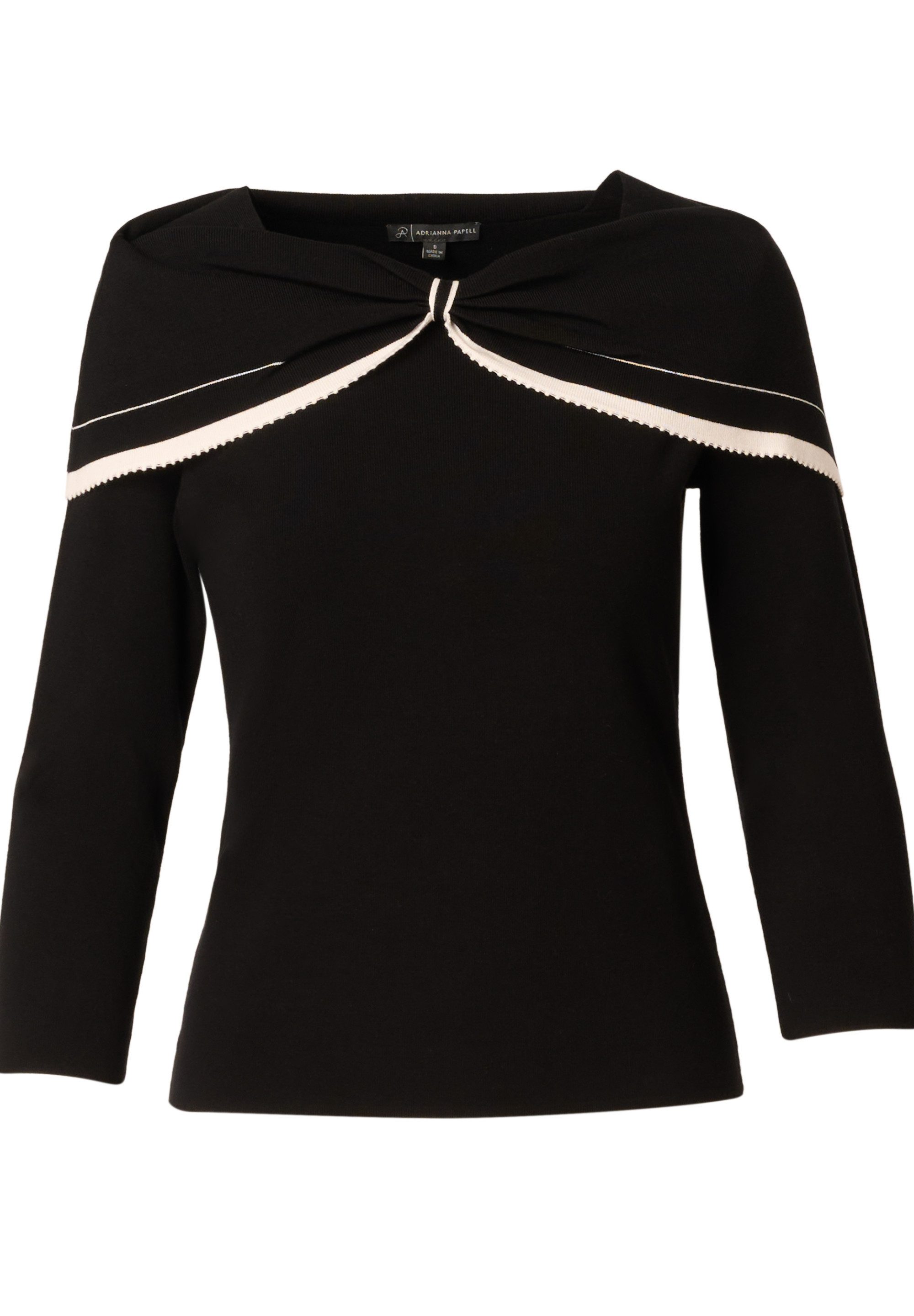 Adrianna Papell Strickpullover Off Shoulder Bow Collar Sweater Cozy, off th günstig online kaufen