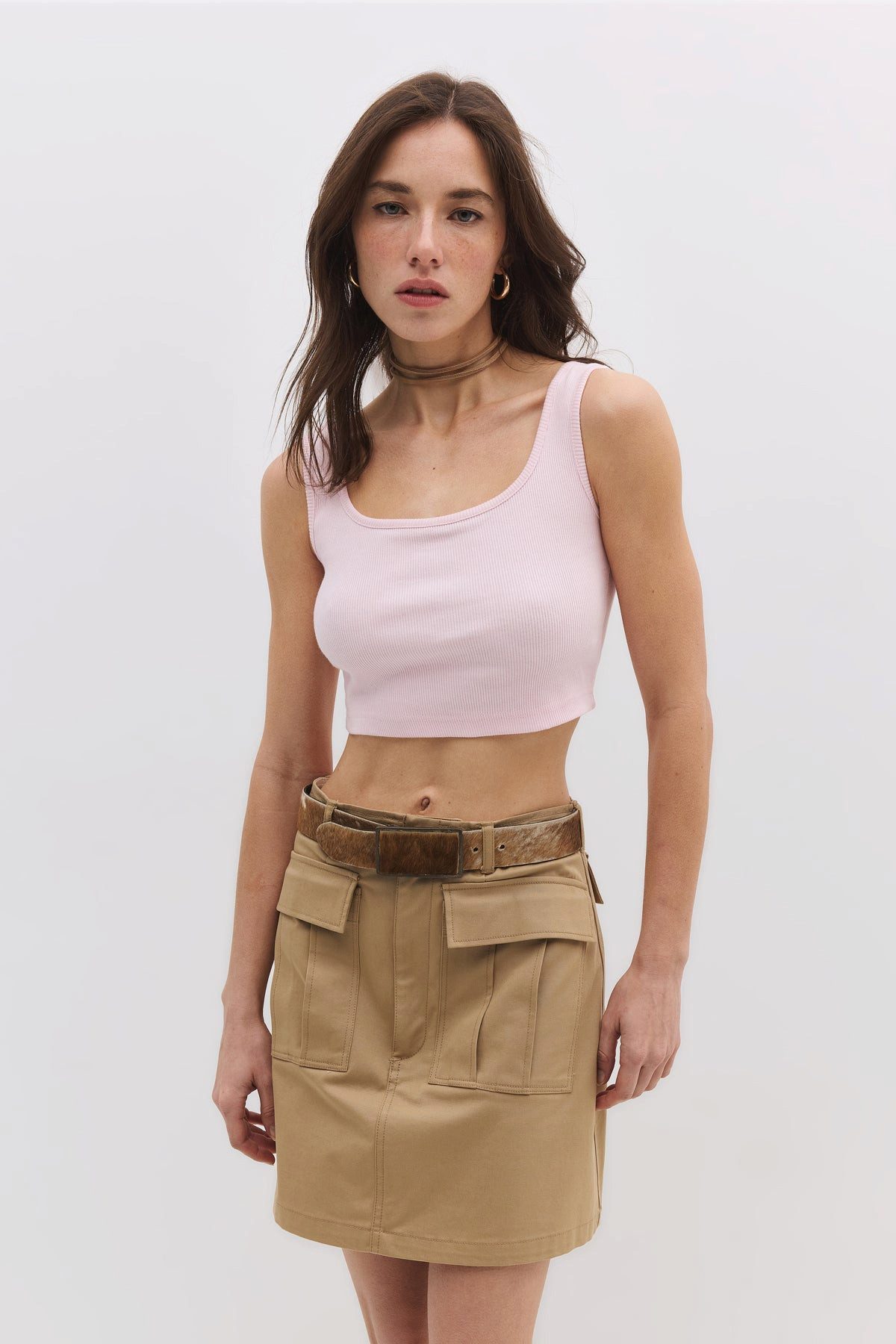 No Matter What Kapuzensweatshirt Neckholder-Crop-Top