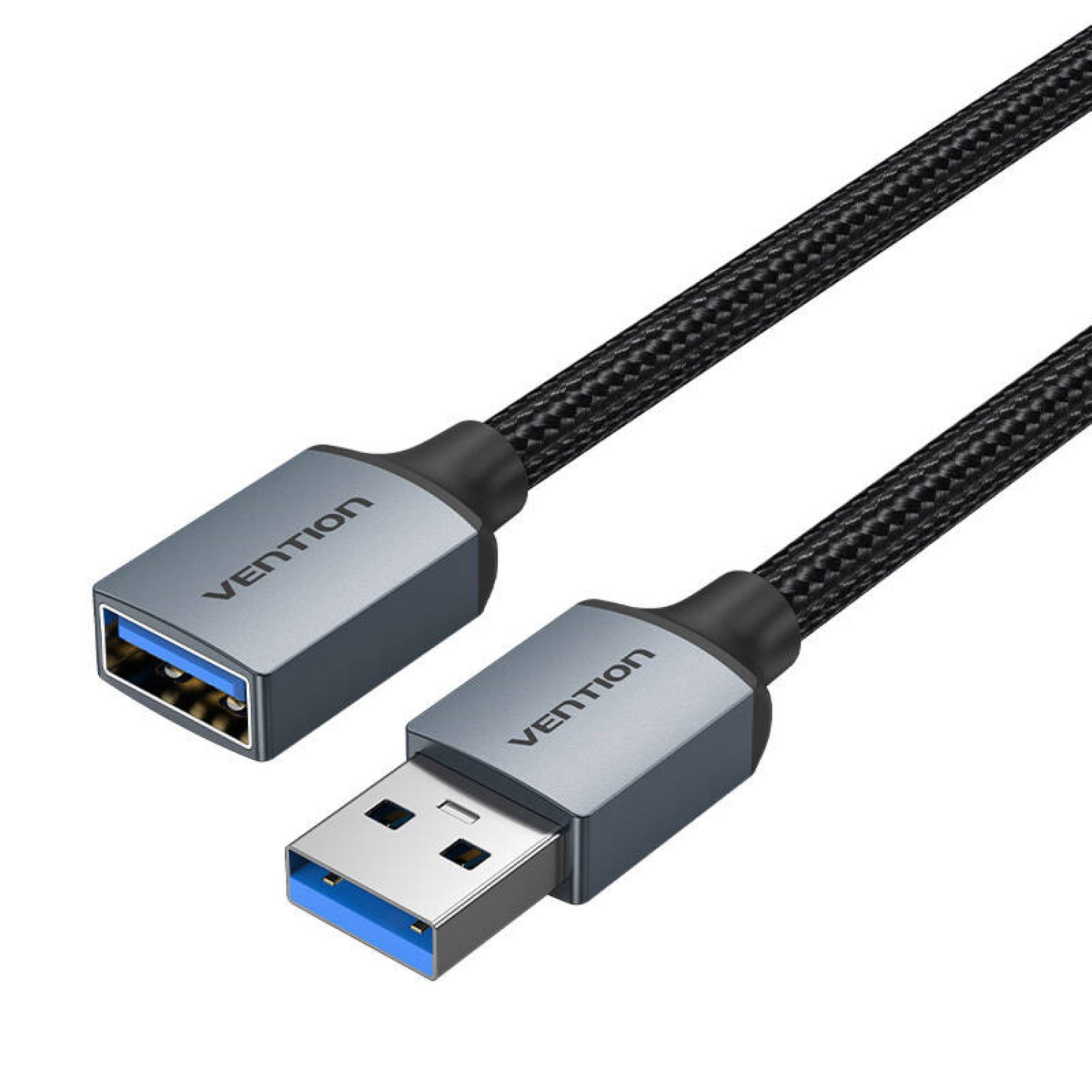VENTION USB 3.0 Verlängerungskabel USB-A Stecker auf USB-A Buchse 3m in Grau Verlängerungskabel, (300 cm)