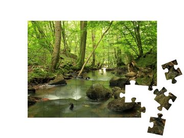 puzzleYOU Puzzle Bach, Odenwald, Ulfenbach, 48 Puzzleteile, puzzleYOU-Kollektionen