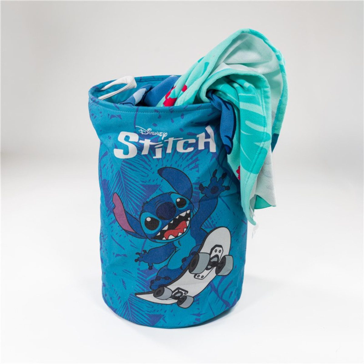Disney Wäschekorb Stitch Wäschesack Wäschekorb Kinderzimmer Stofftasche 50x32 cm – Bild 2 von 3