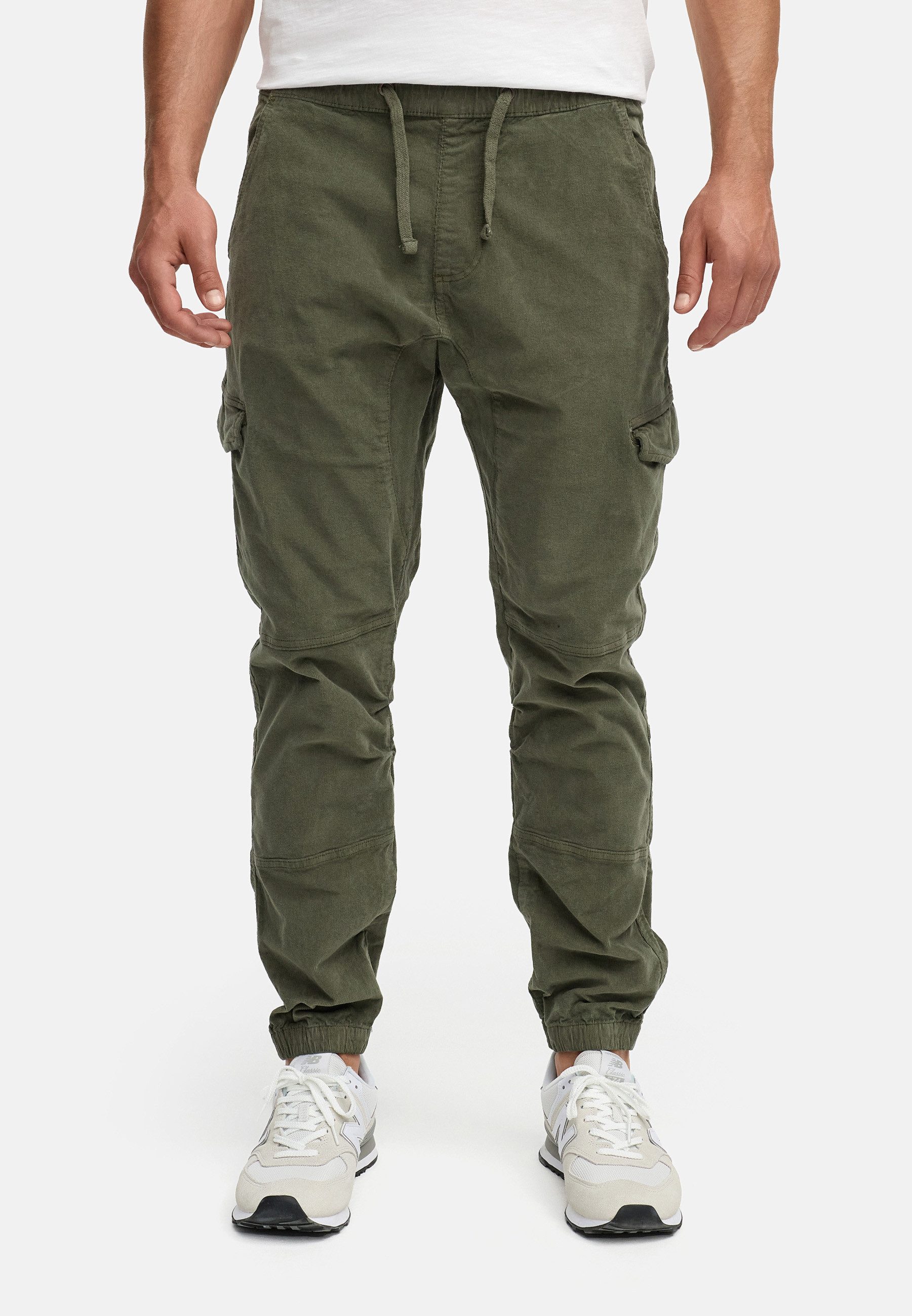 Indicode Cargohose Walker aus elastischer Baumwoll-Qualität,Strechtcord günstig online kaufen