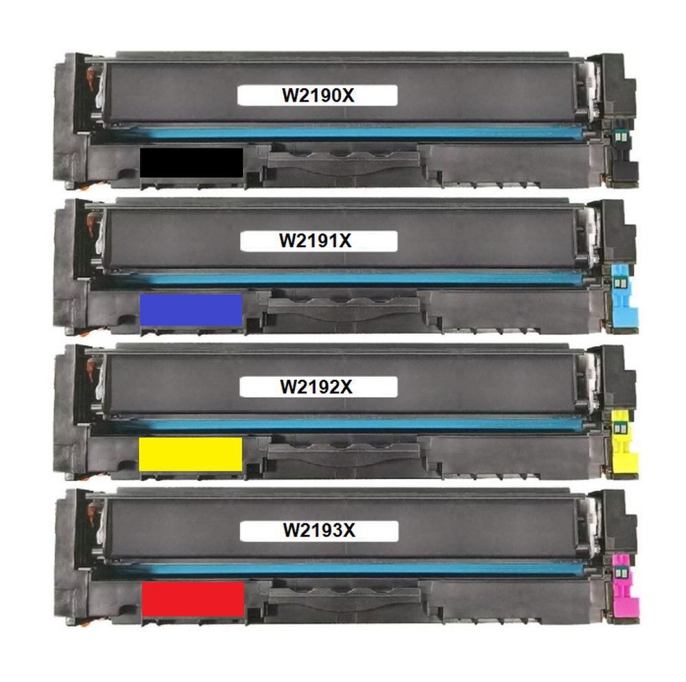 inkpro Tonerkartusche Set kompatibel mit HP W2190X, W2191X, W2192X, W2193X - 219X, (für Color LaserJet Pro 3200, 3202 dn, 3202 dng, 3202 dw, 3202 dwe, Color LaserJet Pro MFP 3300, 3302 fdn, 3302 fdng, 3302 fdw, 3302 fdwg, 3302 sdw, 3302 sdwg, 4-St), Seite