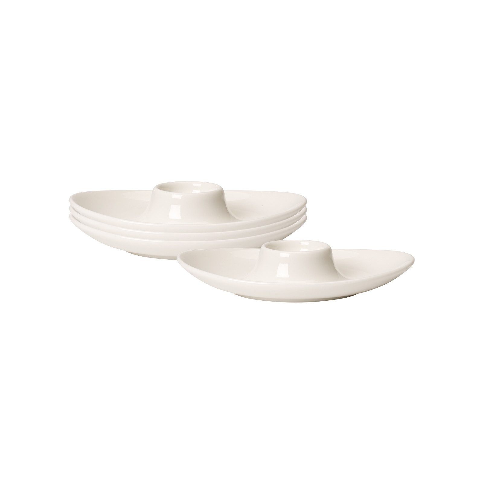 Villeroy & Boch Eierbecher New Cottage Basic Eierbecher 15 x 11 cm 4er Set, (4er Set, 4-tlg., 4 Eierbecher)