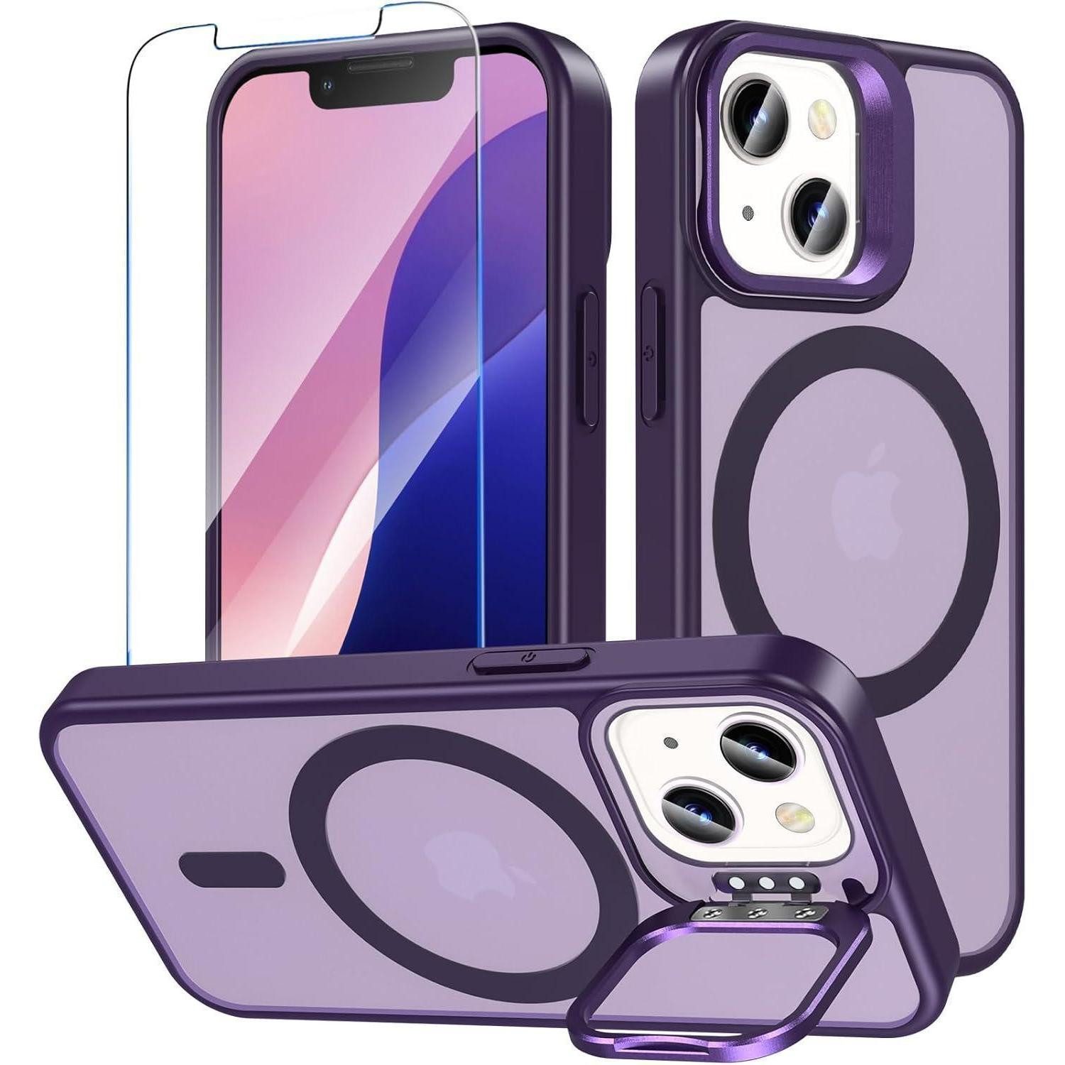 LuxusKollektion Handyhülle Handyhülle Magnetisch MagSafe iPhone 13 12 Mini iPhone 13 12 Mini-Lila