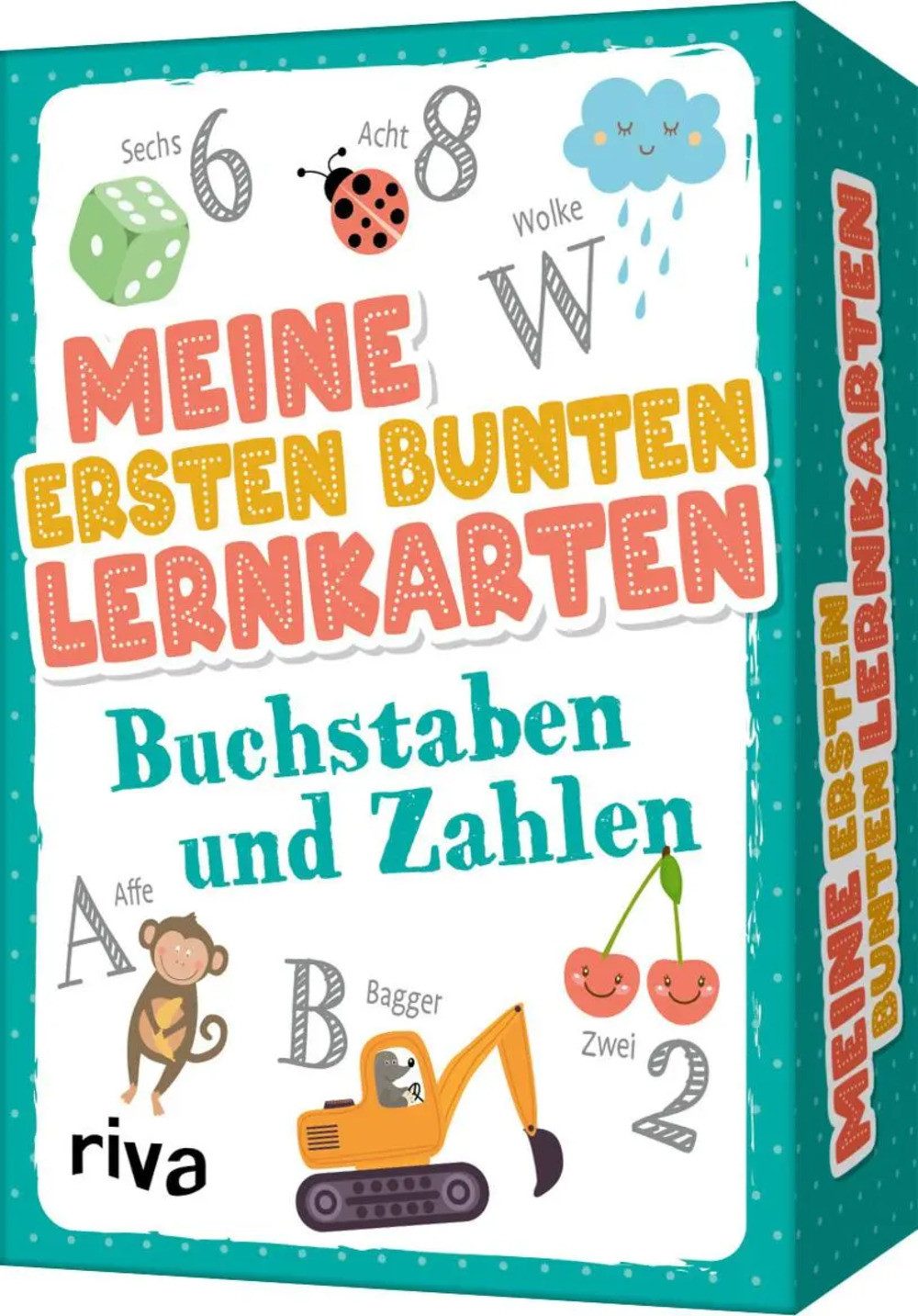 Riva Spiel Meine ersten bunten Lernkarten - Buchstaben und Zahlen