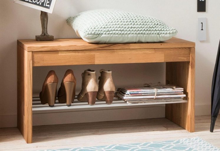 Home affaire Bank »Dura« mit praktischer Schuhablage, Breite 82 cm