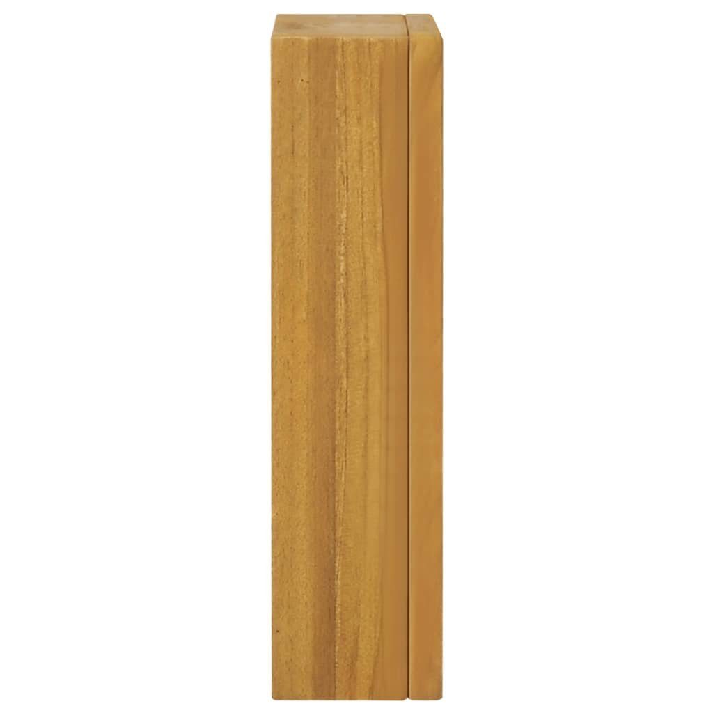 Teak Spiegelschrank (1-St) 30x10x40 cm Massivholz Fächerschrank vidaXL