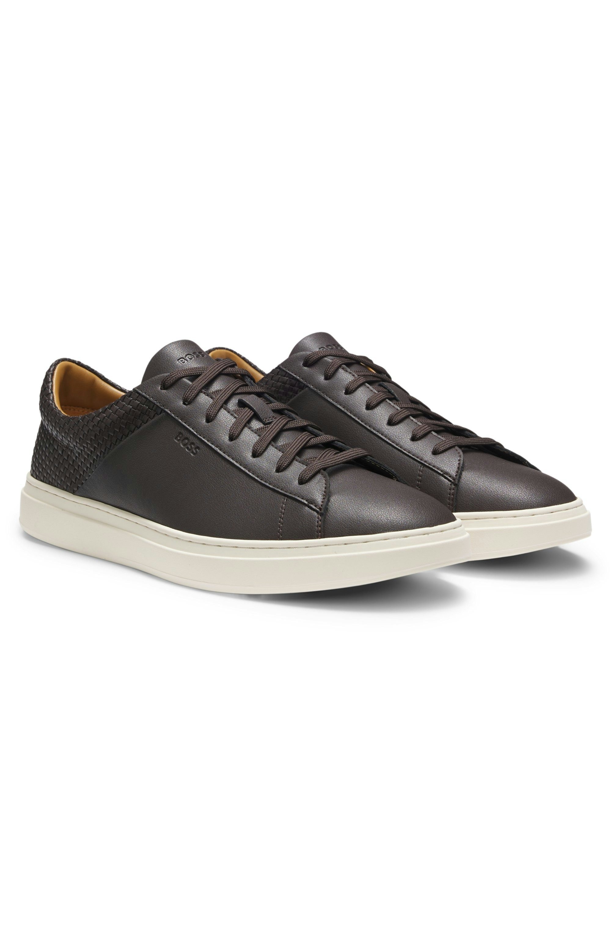 BOSS Kieran_Tenn Sneaker Schnürschuh, Halbschuh, Business-Sneaker mit heller Laufsohle