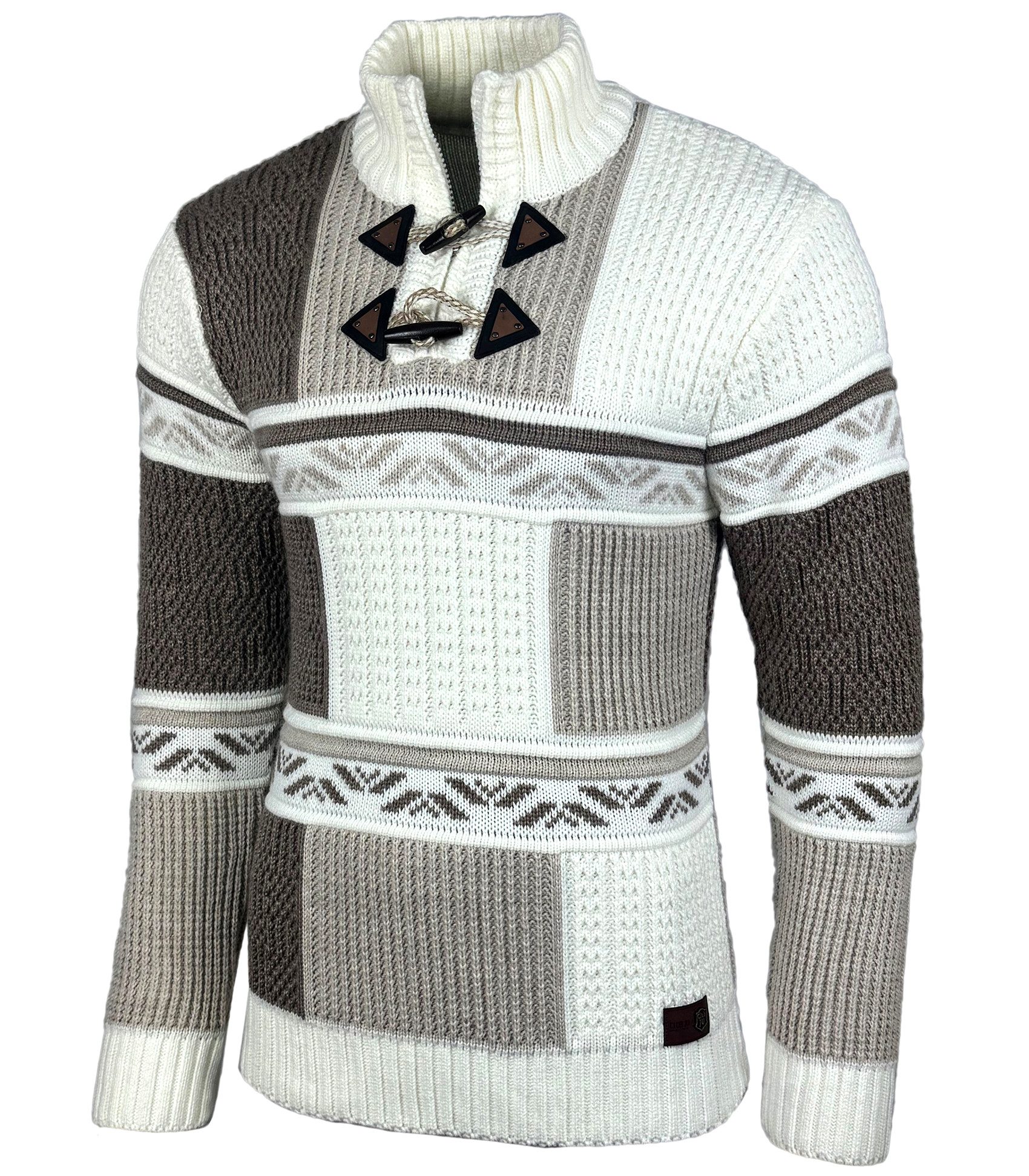 Baxboy Strickpullover Baxboy Herren Winter Stehkragen günstig online kaufen