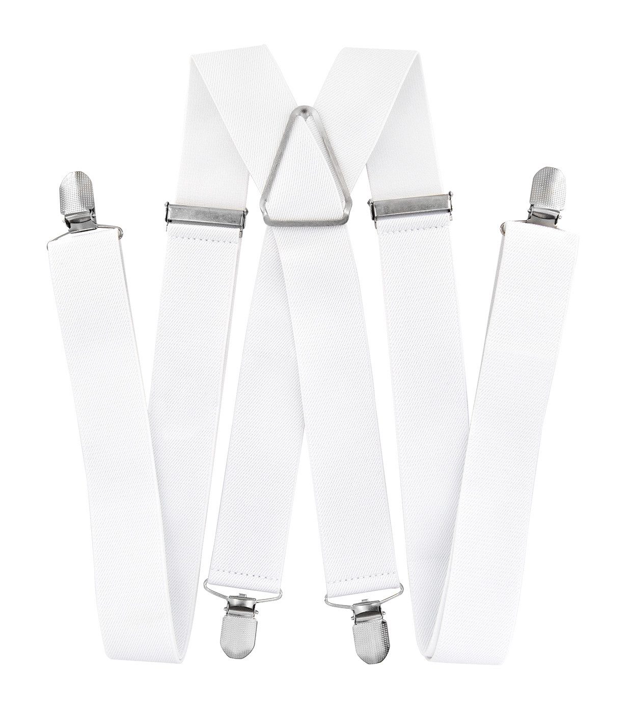 axy Hosenträger Herren Hosenträger 4 Stabile Clips X-Form 3,5cm Breit verstellbar und elastisch 120cm Lang