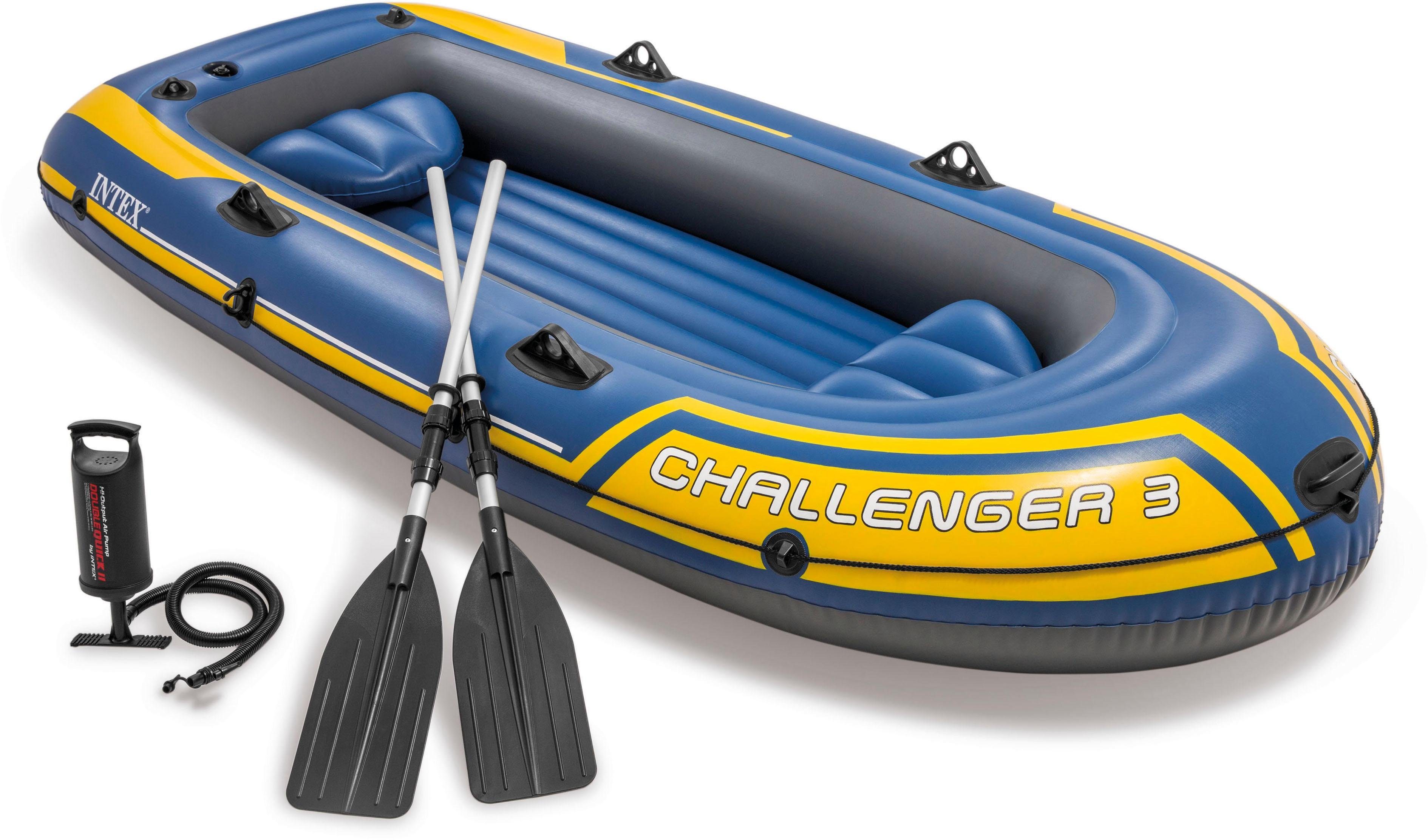 Intex Schlauchboot Challenger 3, (Set, -, mit 2 Paddeln und Luftpumpe) | Kajaks