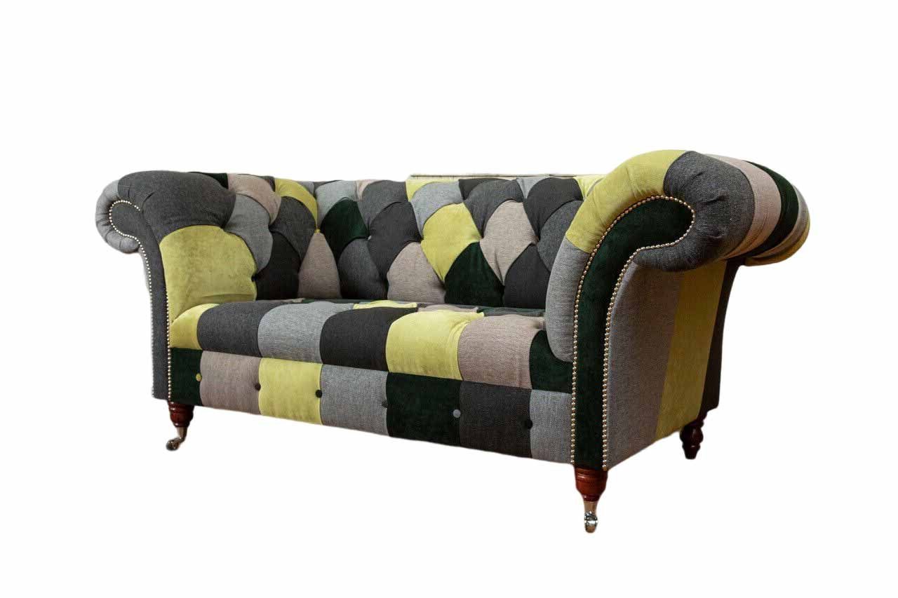 JVmoebel Chesterfield-Sofa, Sofa Chesterfield Couch Klassisch Design Wohnzimmer Sofas