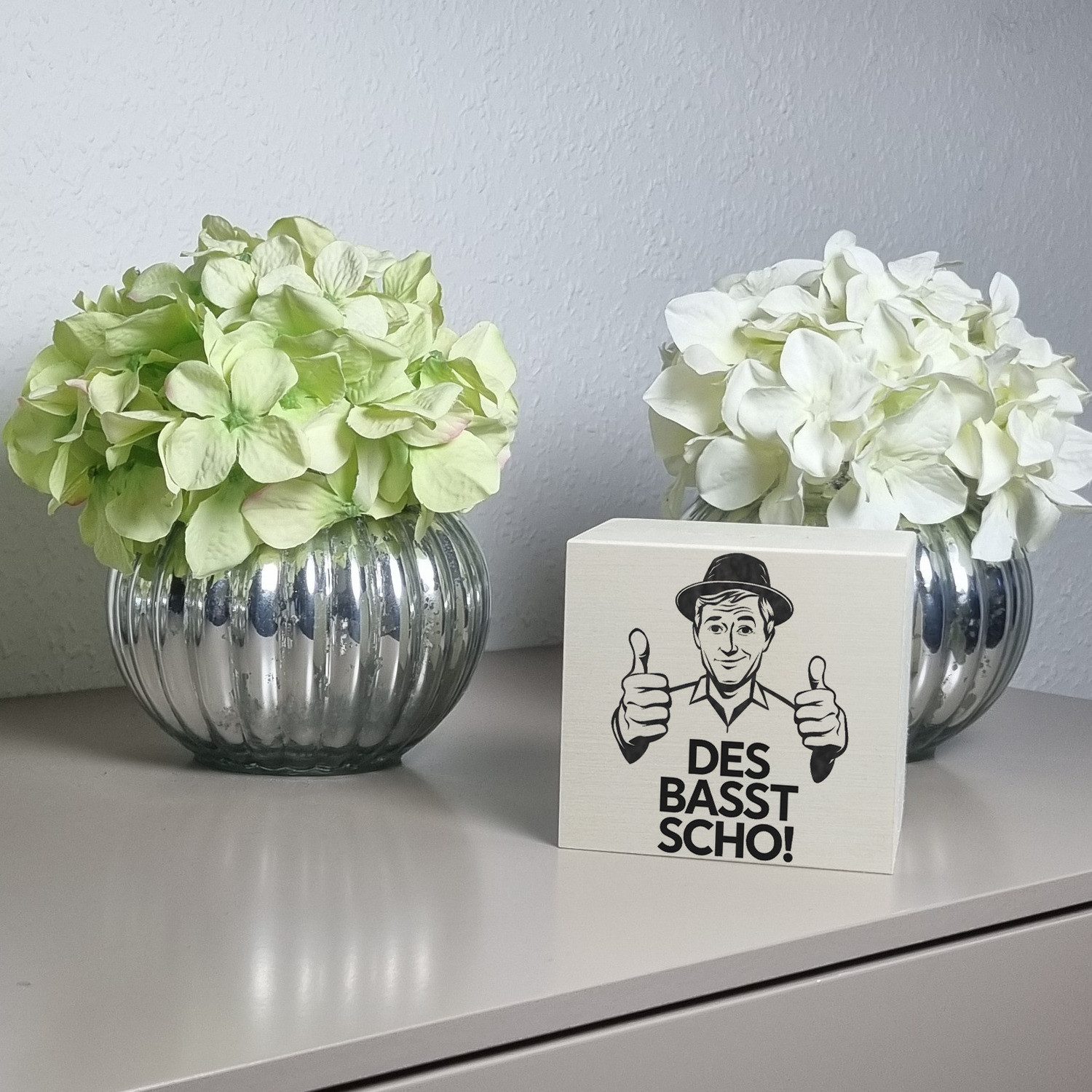 speecheese Spardose Mann mit Daumen hoch Des basst scho Spardose aus Holz, Sparschwein, Sparbüchse