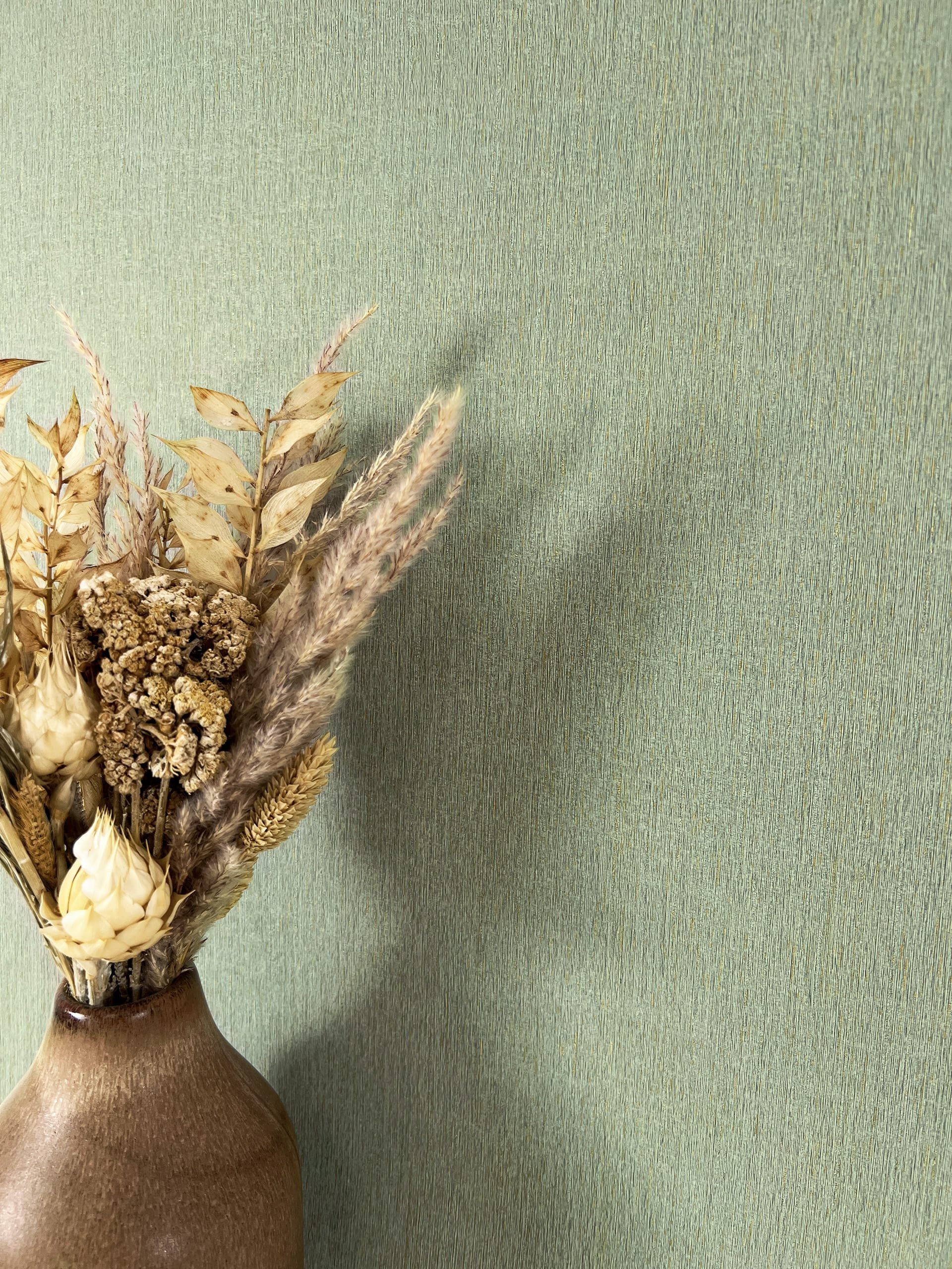 Newroom Vliestapete, Grün Tapete Uni Einfarbig - Unitapete Leinen-Optik Dun günstig online kaufen