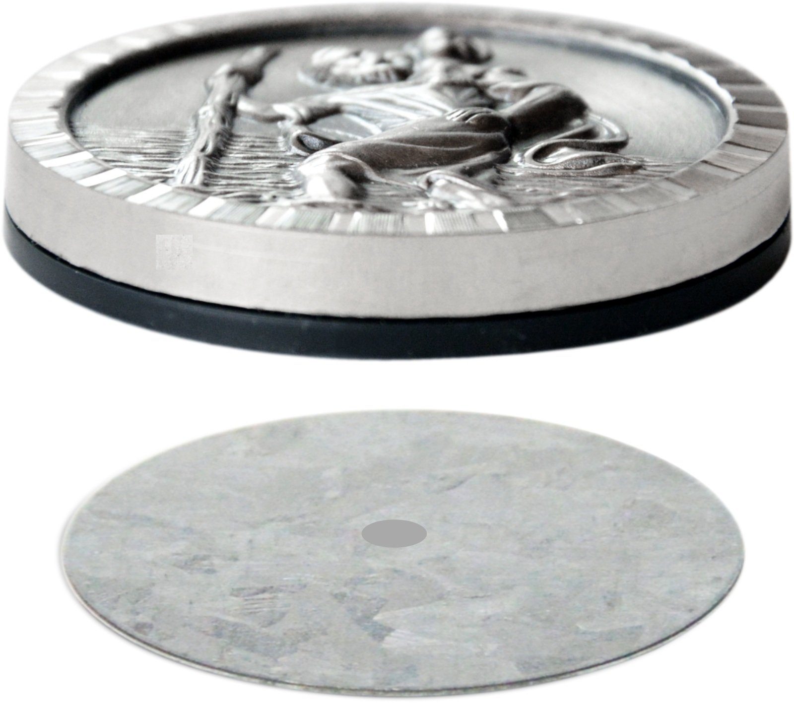 PistolaPeppers Amulett Heiliger Sankt Christophorus Relief Metall Plakette günstig online kaufen