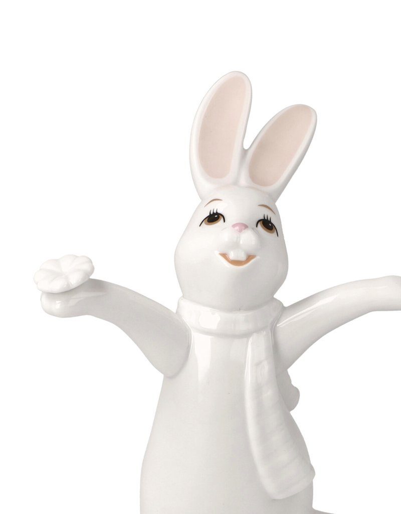 Goebel Osterhase Snow White "Oh Happy Day!", Hase mit Blümchen, Sammelfigur für Ostern