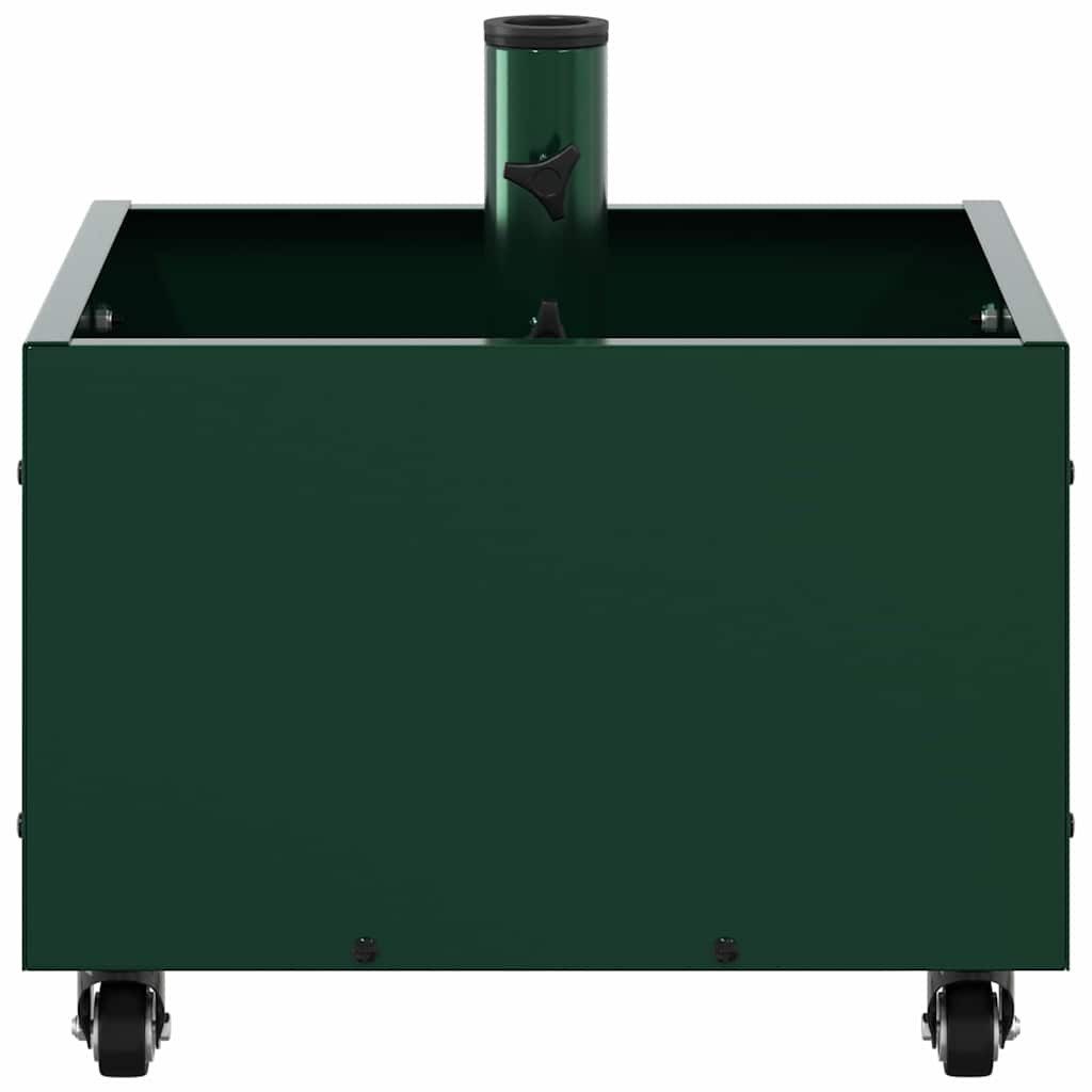 vidaXL Schirmhalter Sonnenschirmständer 11.75 kg Grün Stahl Quadratisch, 1 tlg. – Bild 5 von 5