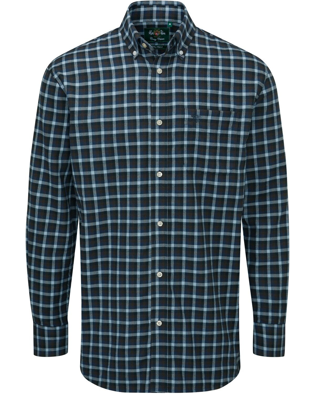 Alan Paine Flanellhemd Karohemd Ilkley Flannel