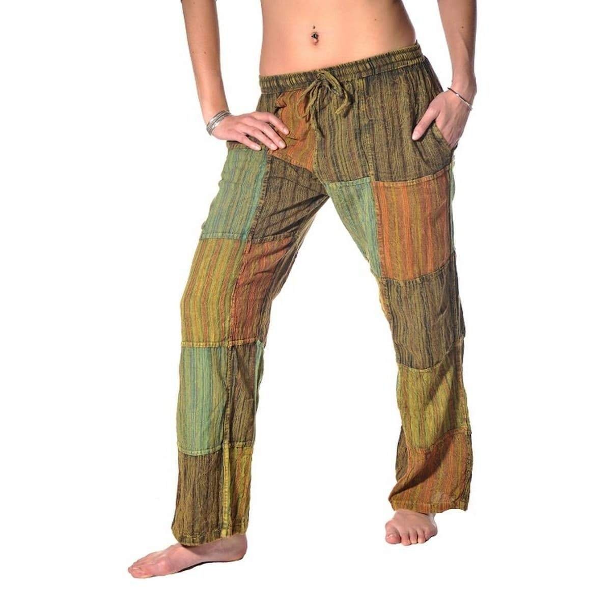 SIMANDRA Pumphose Patchwork (1-tlg) mit Bindeband