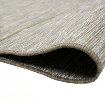 Teppich Teppich Innen- und Außenbereich beidseitig verwendbar Sandfarben, Carpetia, rechteckig, Höhe: 5 mm, beidseitig verwendbar