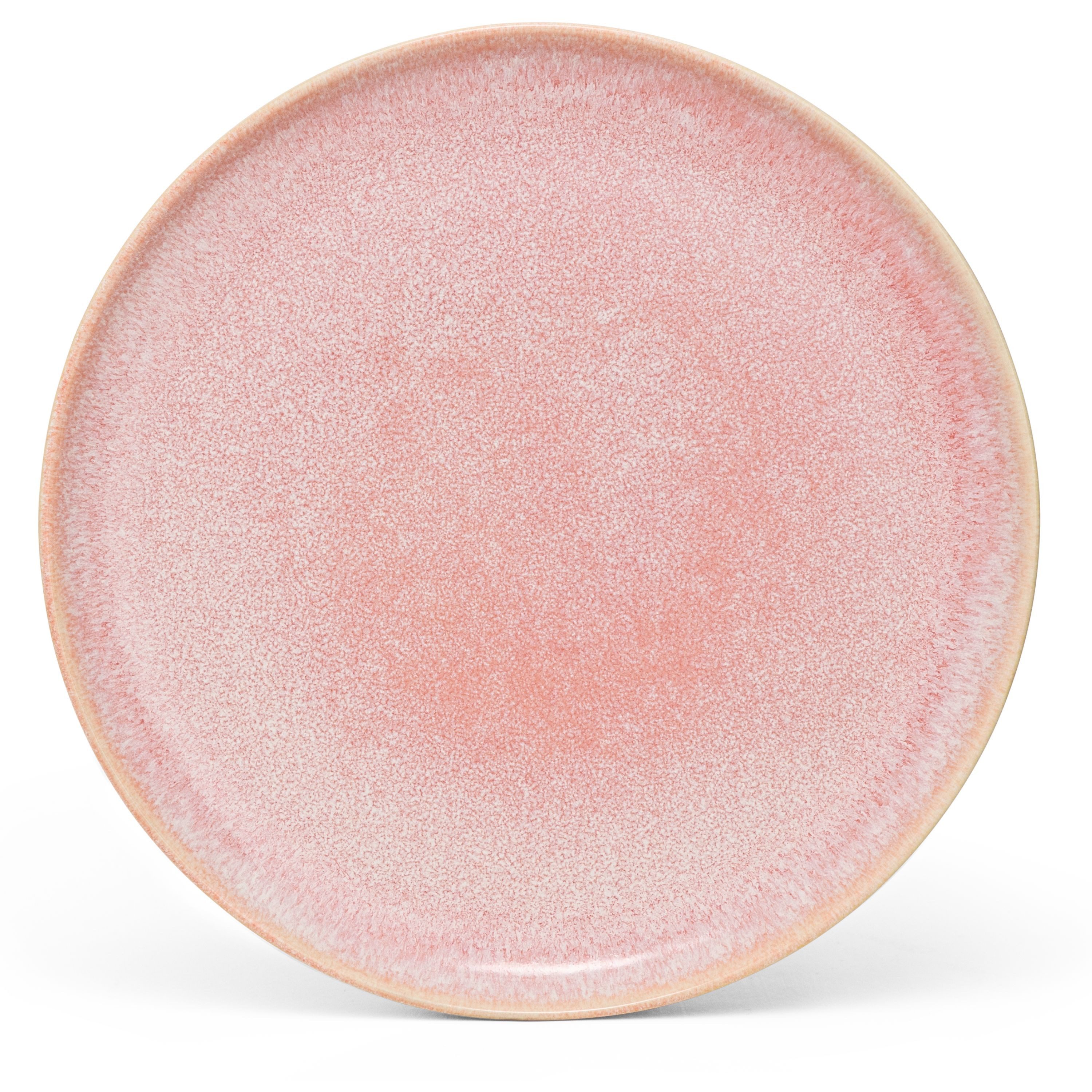 Econovo Тарелки Handgefertigt, (1 St), Großer Keramikteller 27cm Made in Portugal