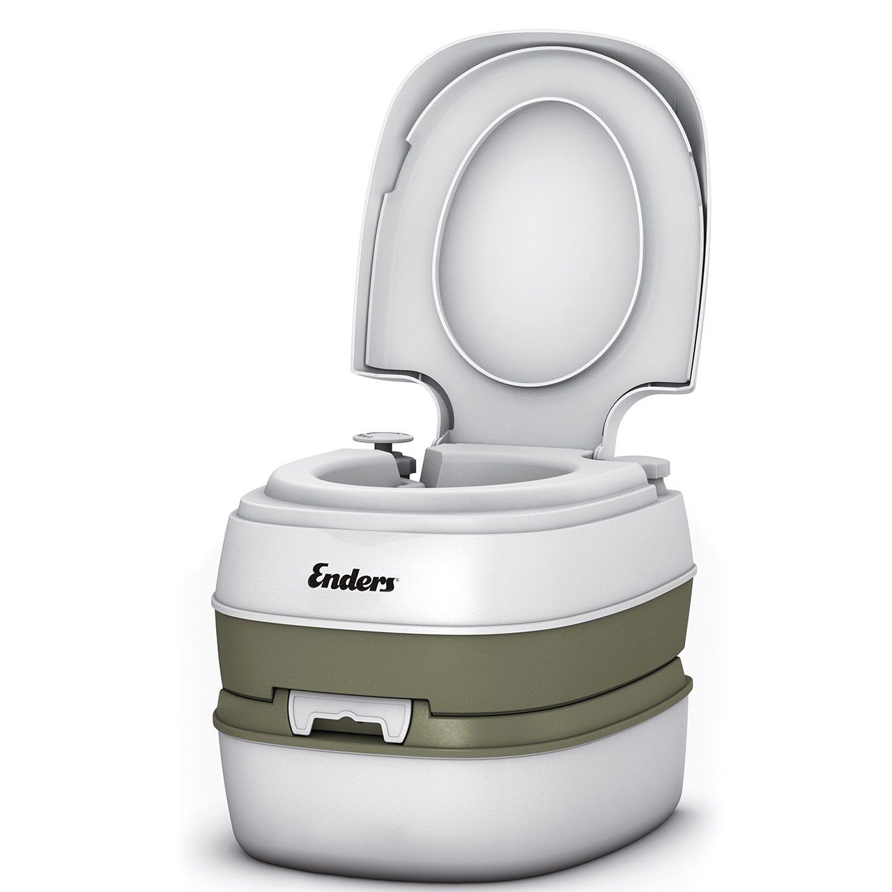 Enders® Campingtoilette Comfort, Kolbenpumpe, geringes Gewicht, glatte und hygienische Oberfläche