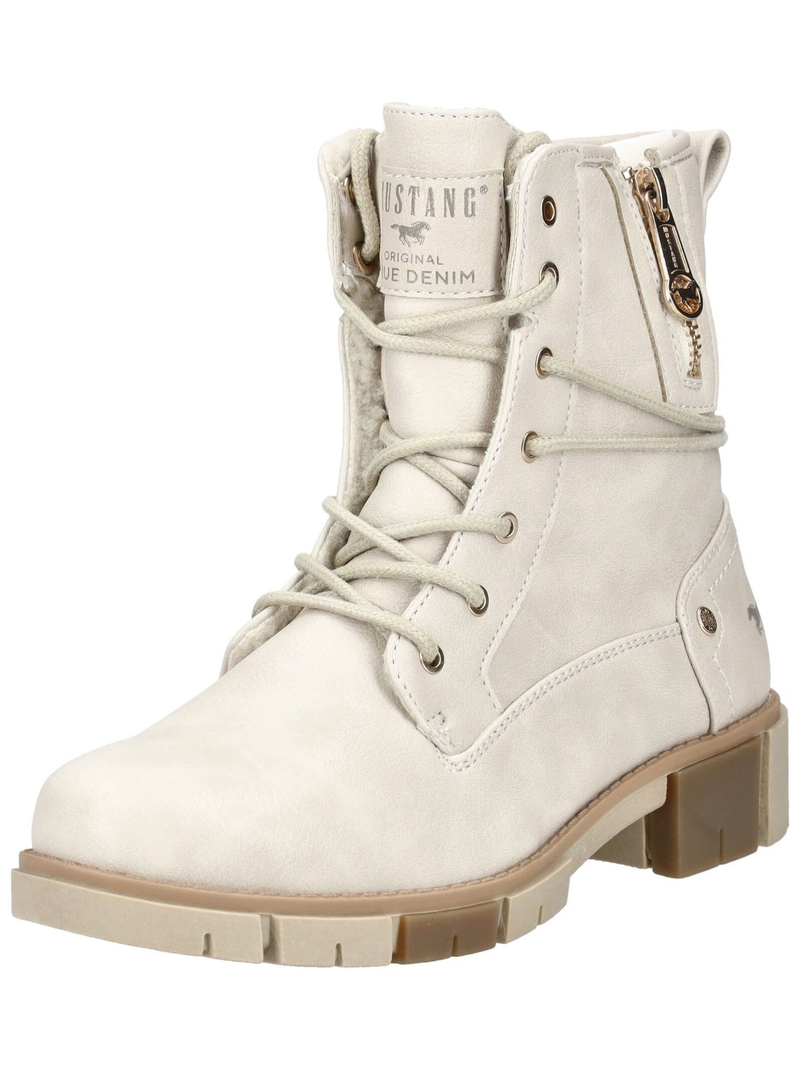 Mustang Shoes Mustang Shoes Stiefelette Lederimitat/Textil Schnürstiefelett günstig online kaufen