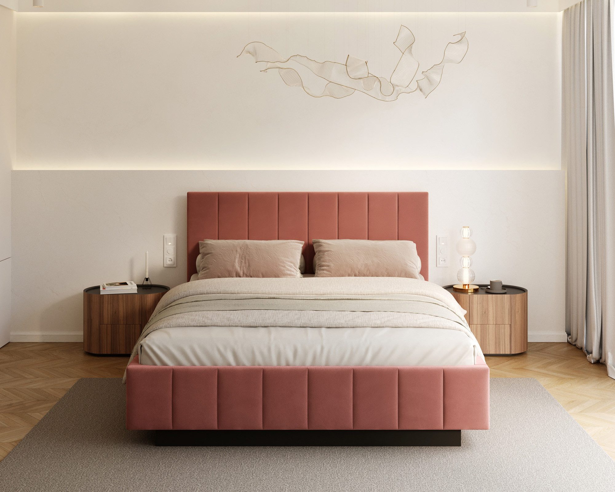 Polsterbett mit Bettkasten 120x200, 140x200, 160x200, 180x200cm
