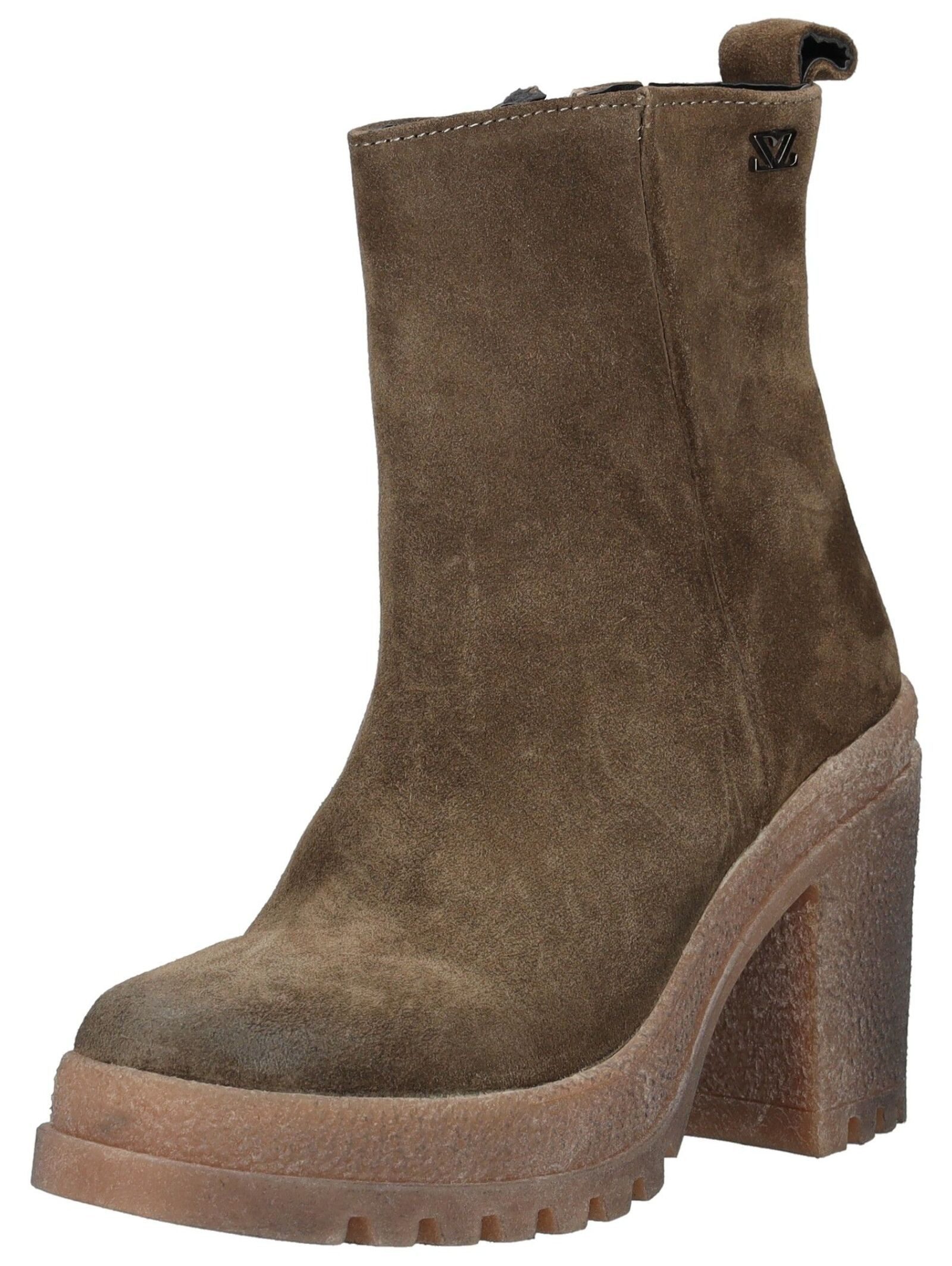 Lazamani Lazamani Сапогиette Veloursleder High-Heel-Stiefelette