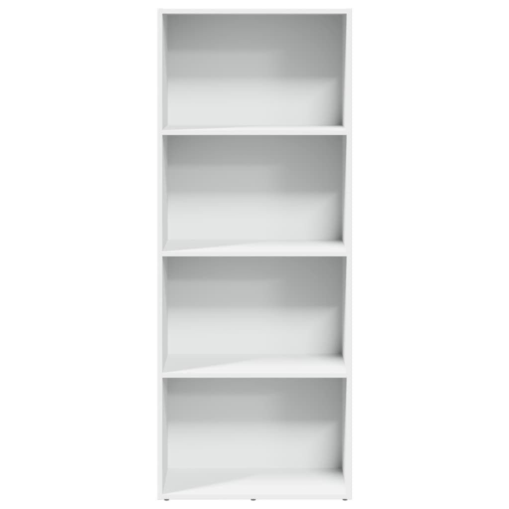 vidaXL Bücherregal NA Bücherregal Weiß 60x30x152 cm Holzwerkstoff für Zuhause und Büro